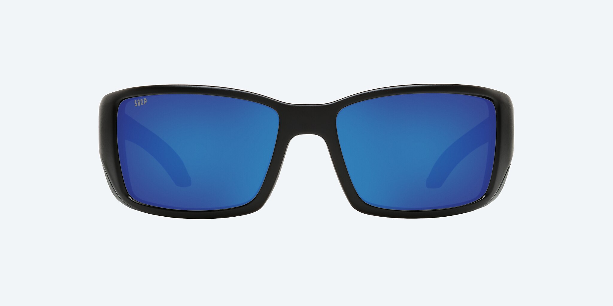 Sunglasses Costa Blackfin  (62-14) with Blue Mirror lens and Matte Black frame Image 2 of 4