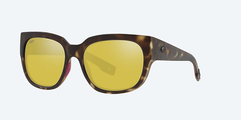 Sunglasses Costa Waterwoman M (55-18) with Sunrise Silver Mirror lens and Matte Shadow Tortoise frame Image 1 of 4