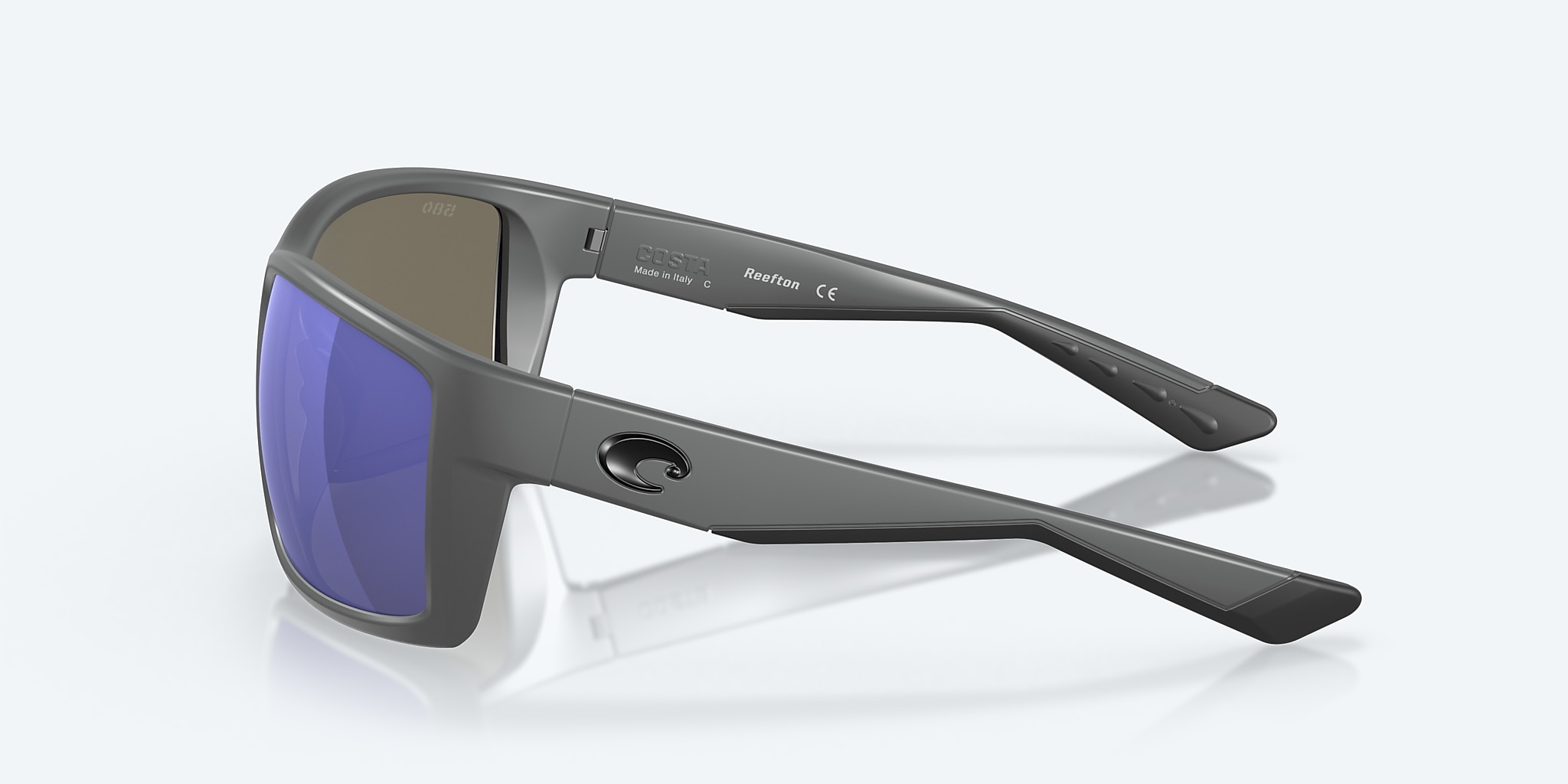 Lunettes de soleil Costa Reefton XL (64-15) avec Effet miroir Bleu verre et Gris mat monture Image 3 de 7 Lunettes de soleil Costa Reefton XL (64-15) avec Effet miroir Bleu verre et Gris mat monture Image 3 de 7