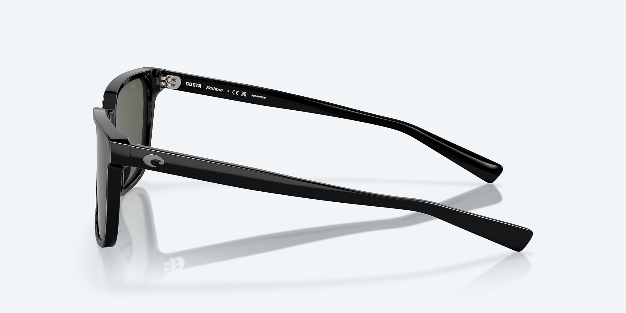Sunglasses Costa Kailano S (53-17) with Gray lens and Black frame Image 3 of 7 Sunglasses Costa Kailano S (53-17) with Gray lens and Black frame Image 3 of 7