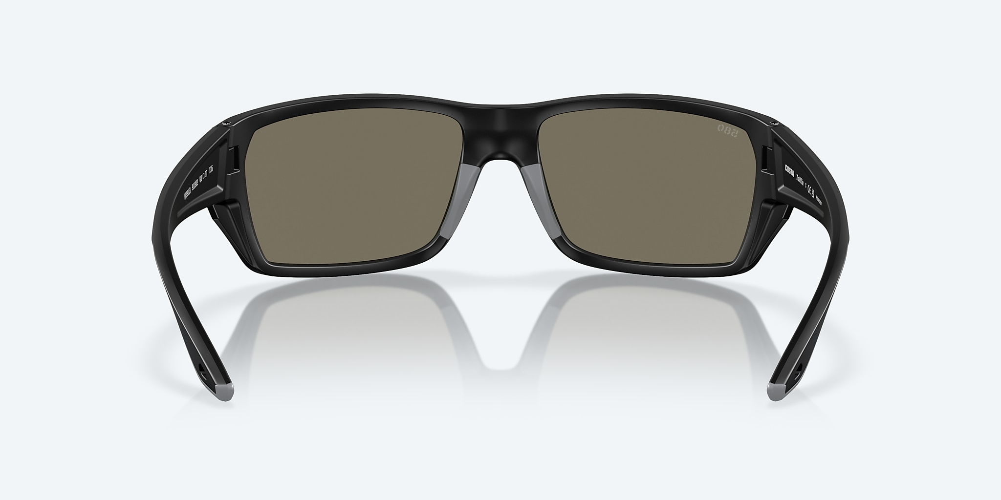 Sunglasses Costa Tailfin S (57-17) with Blue Mirror lens and Matte Black frame Image 4 of 7 Sunglasses Costa Tailfin S (57-17) with Blue Mirror lens and Matte Black frame Image 4 of 7