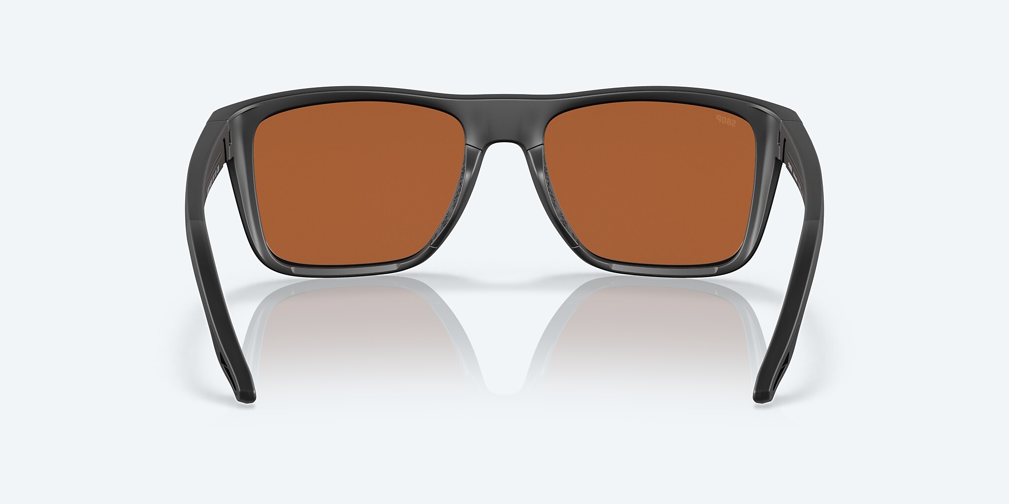 Sunglasses Costa Mainsail L (55-18) with Green Mirror lens and Matte Black frame Image 4 of 7