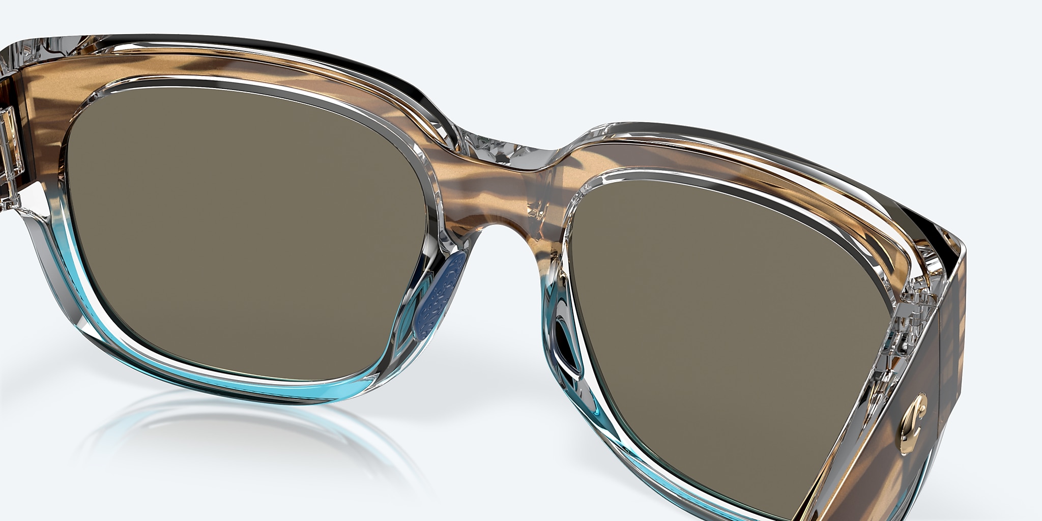 Sunglasses Costa Waterwoman M (55-18) with Blue Mirror lens and Shiny Wahoo frame Image 7 of 7 Sunglasses Costa Waterwoman M (55-18) with Blue Mirror lens and Shiny Wahoo frame Image 7 of 7