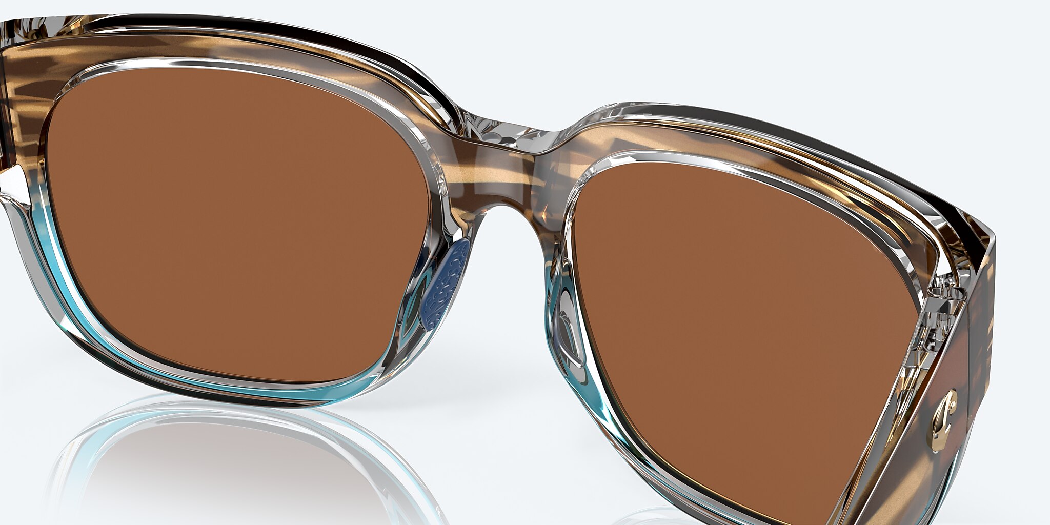 Lentes de Sol Costa Waterwoman 2 XL (58-18) con Cobre y Plateado Espejado lente y Guaju Brillante montura Imagen 7 de 7