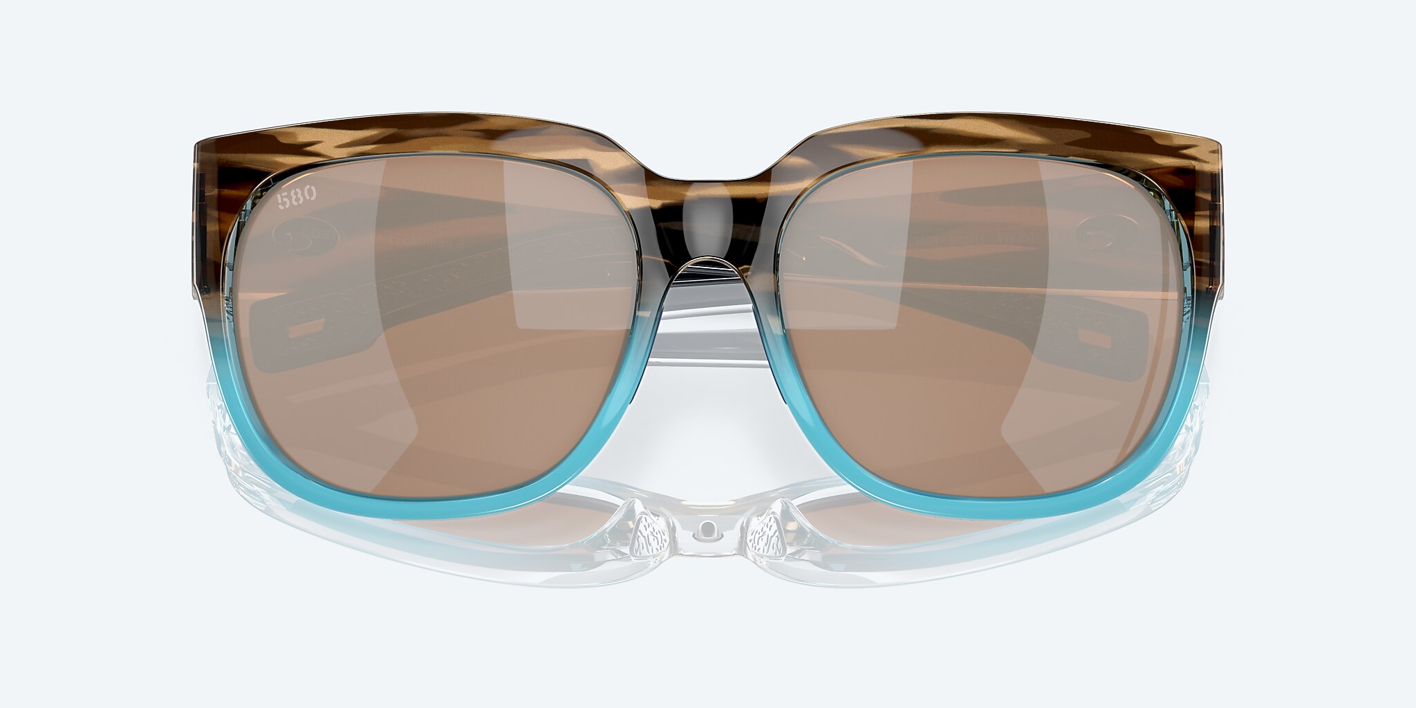 Lentes de Sol Costa Waterwoman 2 XL (58-18) con Cobre y Plateado Espejado lente y Guaju Brillante montura Imagen 5 de 7