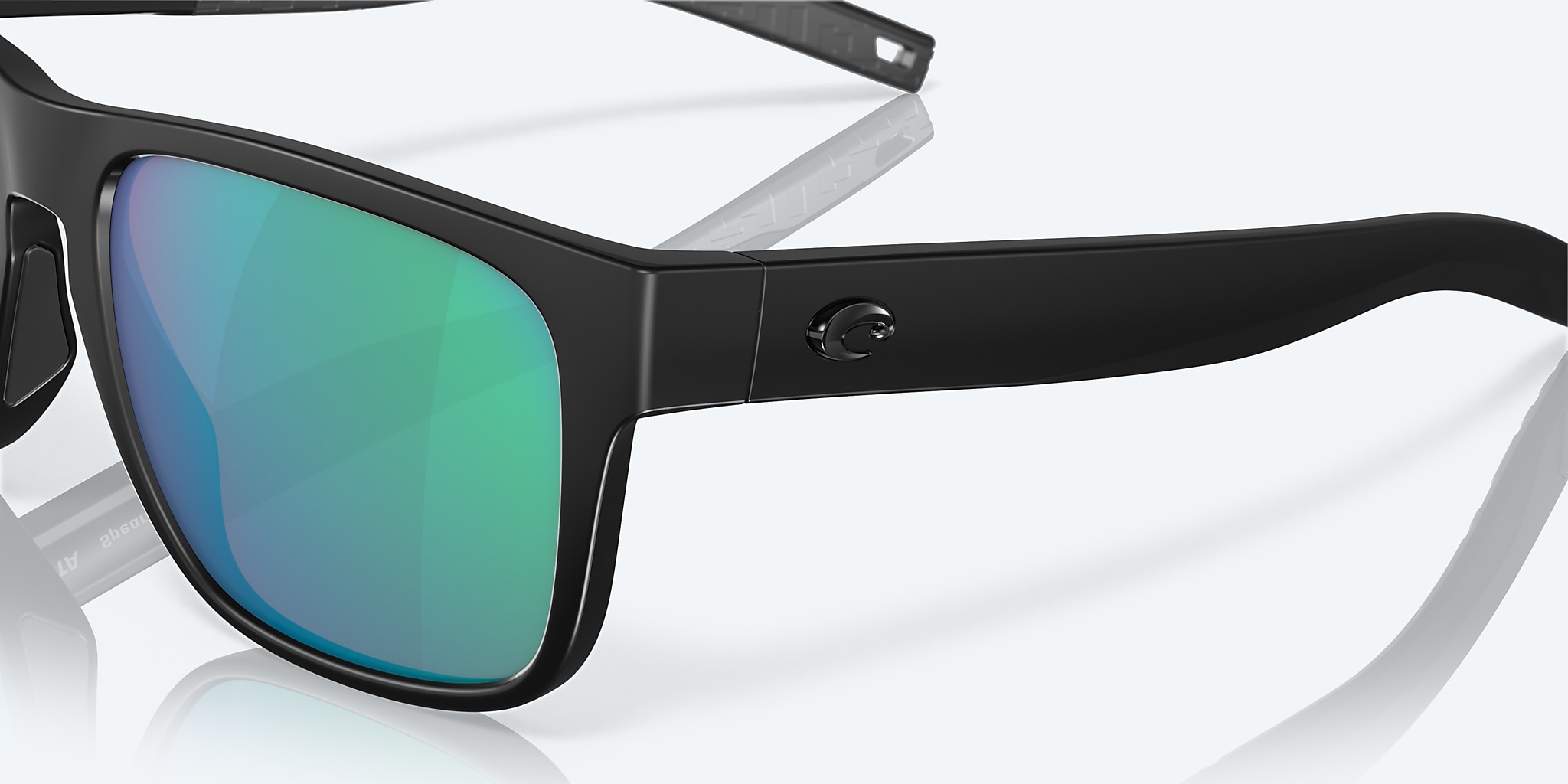 Sunglasses Costa Spearo XXL (56-17) with Green Mirror lens and Blackout frame Image 6 of 7 Sunglasses Costa Spearo XXL (56-17) with Green Mirror lens and Blackout frame Image 6 of 7