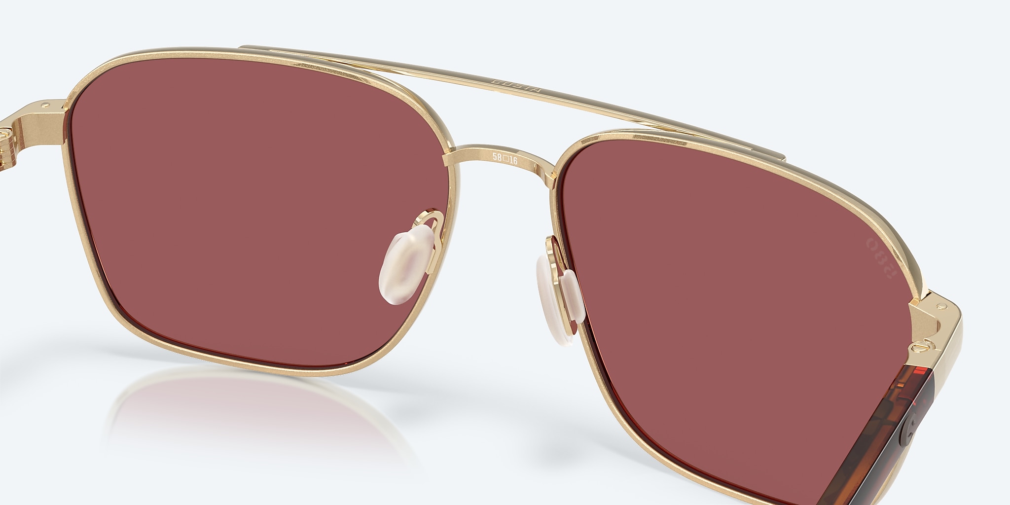 Sunglasses Costa Wader XL (58-16) with Gold Mirror lens and Gold frame Image 7 of 7 Sunglasses Costa Wader XL (58-16) with Gold Mirror lens and Gold frame Image 7 of 7