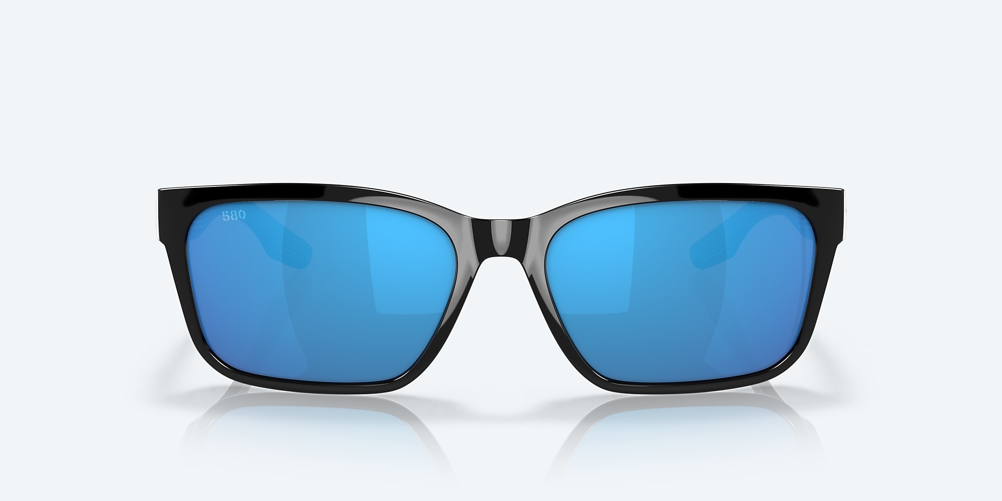 Sunglasses Costa Palmas XL (57-17) with Blue Mirror lens and Black frame Image 2 of 7 Sunglasses Costa Palmas XL (57-17) with Blue Mirror lens and Black frame Image 2 of 7