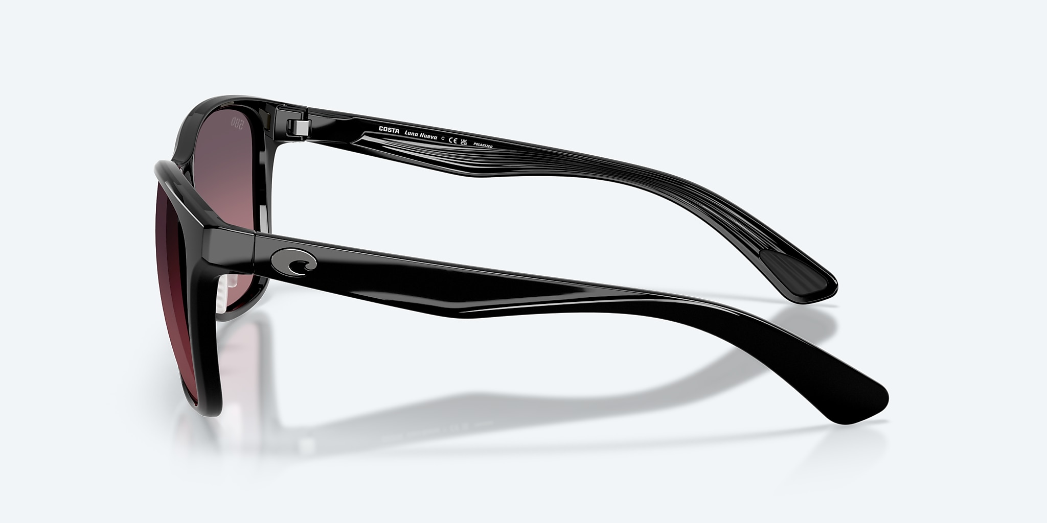 Lunettes de soleil Costa Luna Nueva L (57-16) avec Dégradé Rose verre et Noir monture Image 3 de 8 Lunettes de soleil Costa Luna Nueva L (57-16) avec Dégradé Rose verre et Noir monture Image 3 de 8