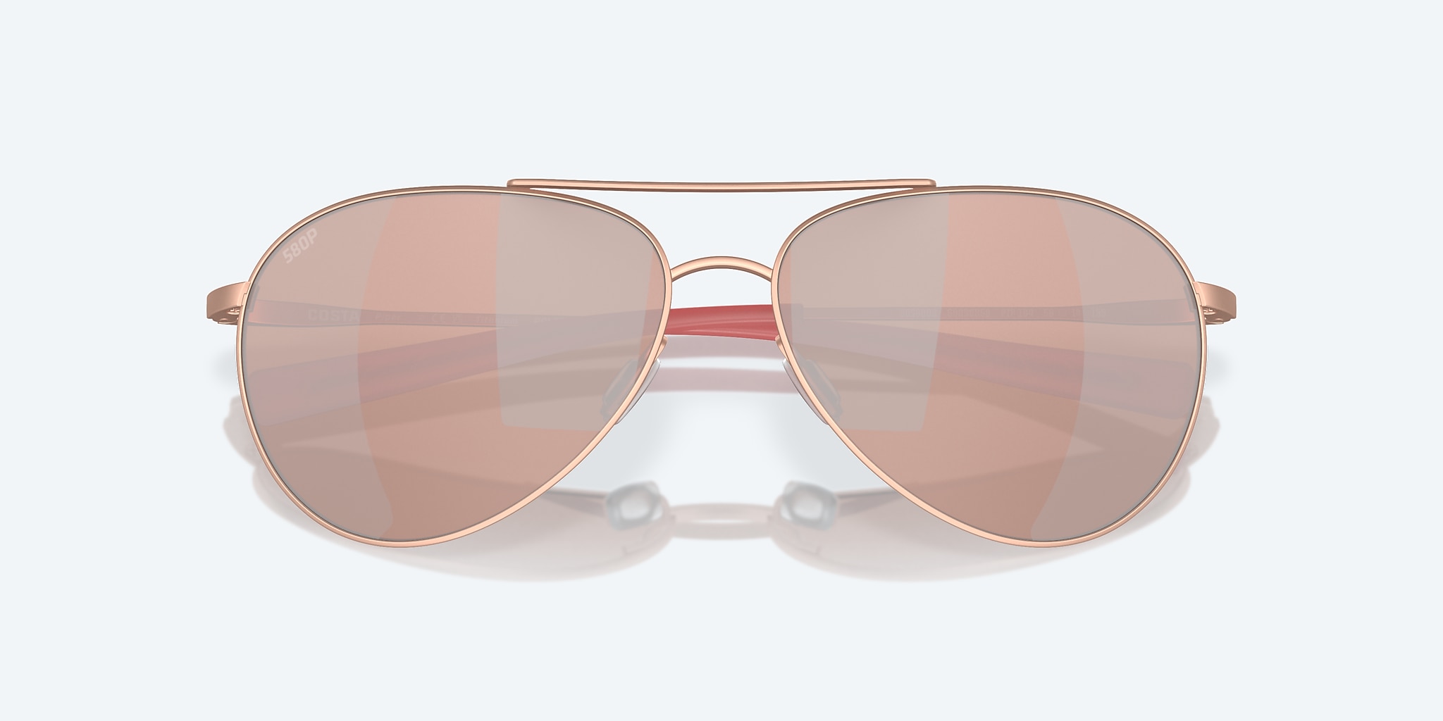 Lentes de Sol Costa Piper L (58-14) con Cobre y Plateado Espejado lente y Oro Rosa Satinado montura Imagen 5 de 7 Lentes de Sol Costa Piper L (58-14) con Cobre y Plateado Espejado lente y Oro Rosa Satinado montura Imagen 5 de 7