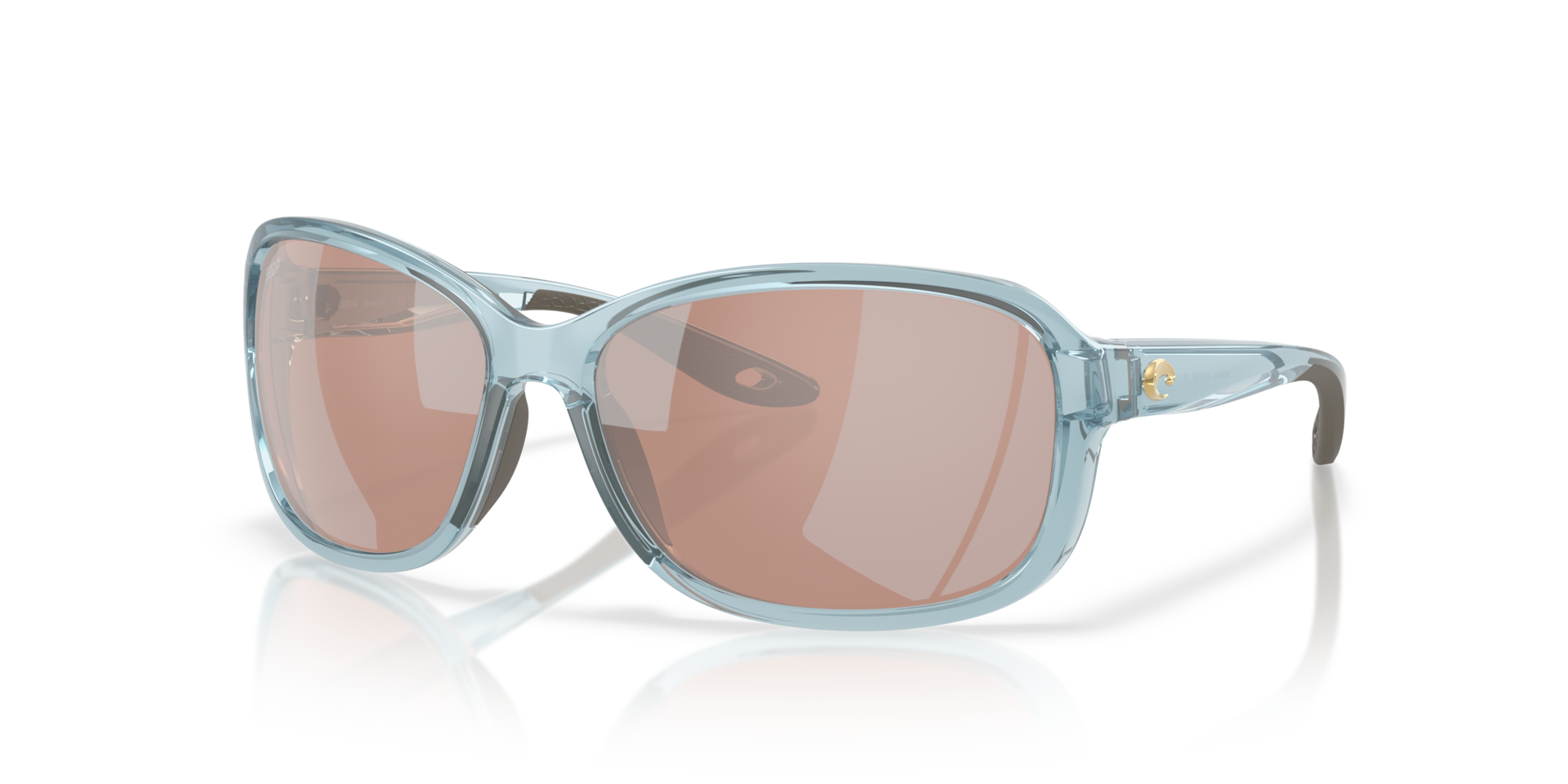 Costa Del Mar Seadrift Translucent Silt Blue Frame CopperSilver Mirror 580P Lens 06S9114-91141058