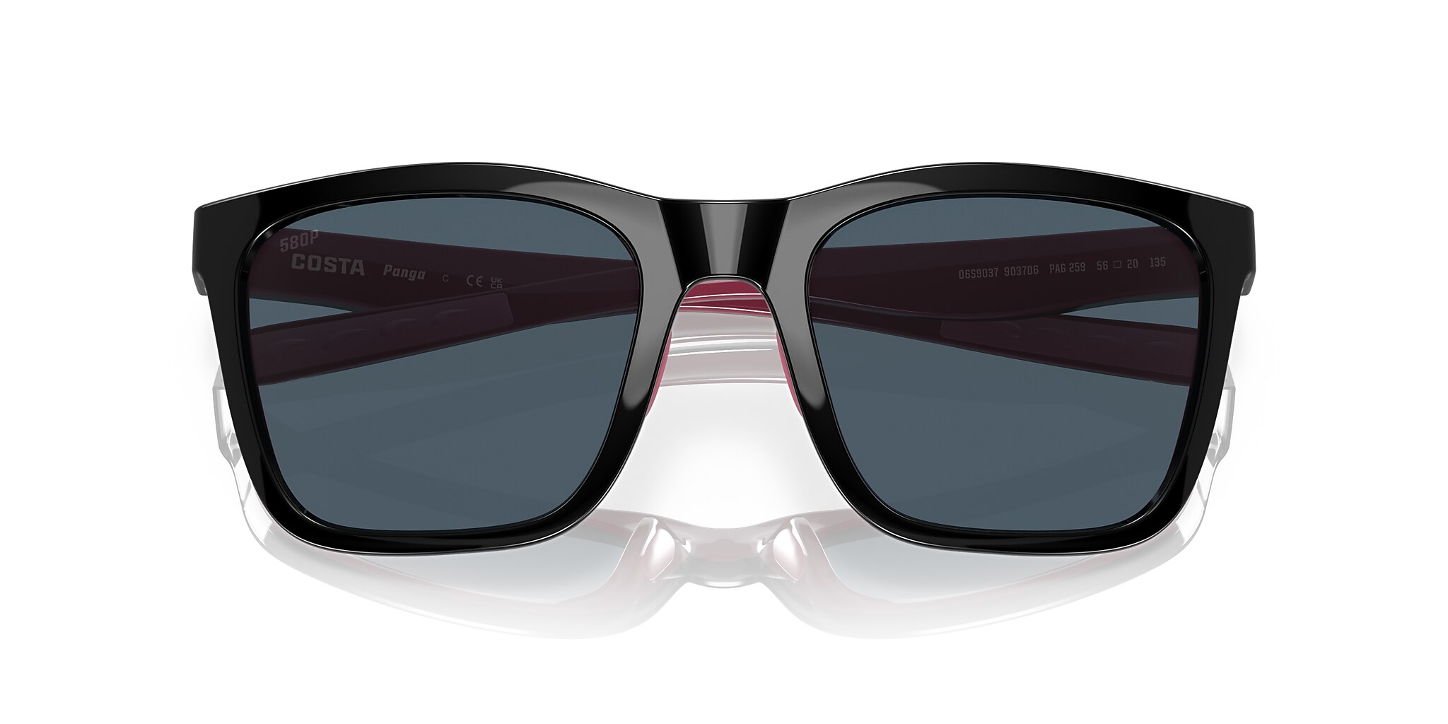 Costa Panga XXL (56-20) with Gray lenses and Shiny Black/Crystal