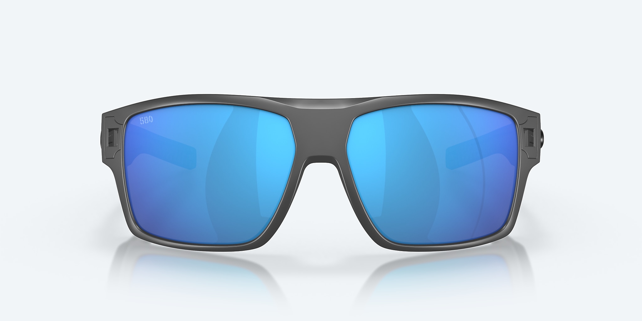Sunglasses Costa Diego XL (62-14) with Blue Mirror lens and Matte Gray frame Image 2 of 8 Sunglasses Costa Diego XL (62-14) with Blue Mirror lens and Matte Gray frame Image 2 of 8