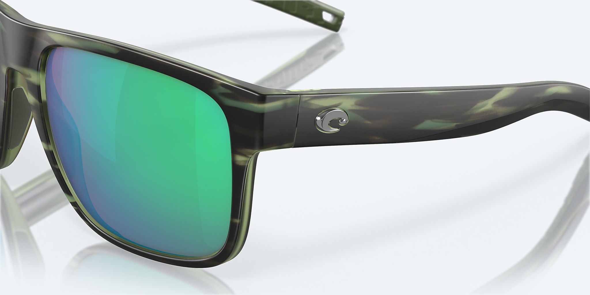 Sunglasses Costa Spearo XL XXL (59-17) with Green Mirror lens and Matte Reef frame Image 6 of 7 Sunglasses Costa Spearo XL XXL (59-17) with Green Mirror lens and Matte Reef frame Image 6 of 7