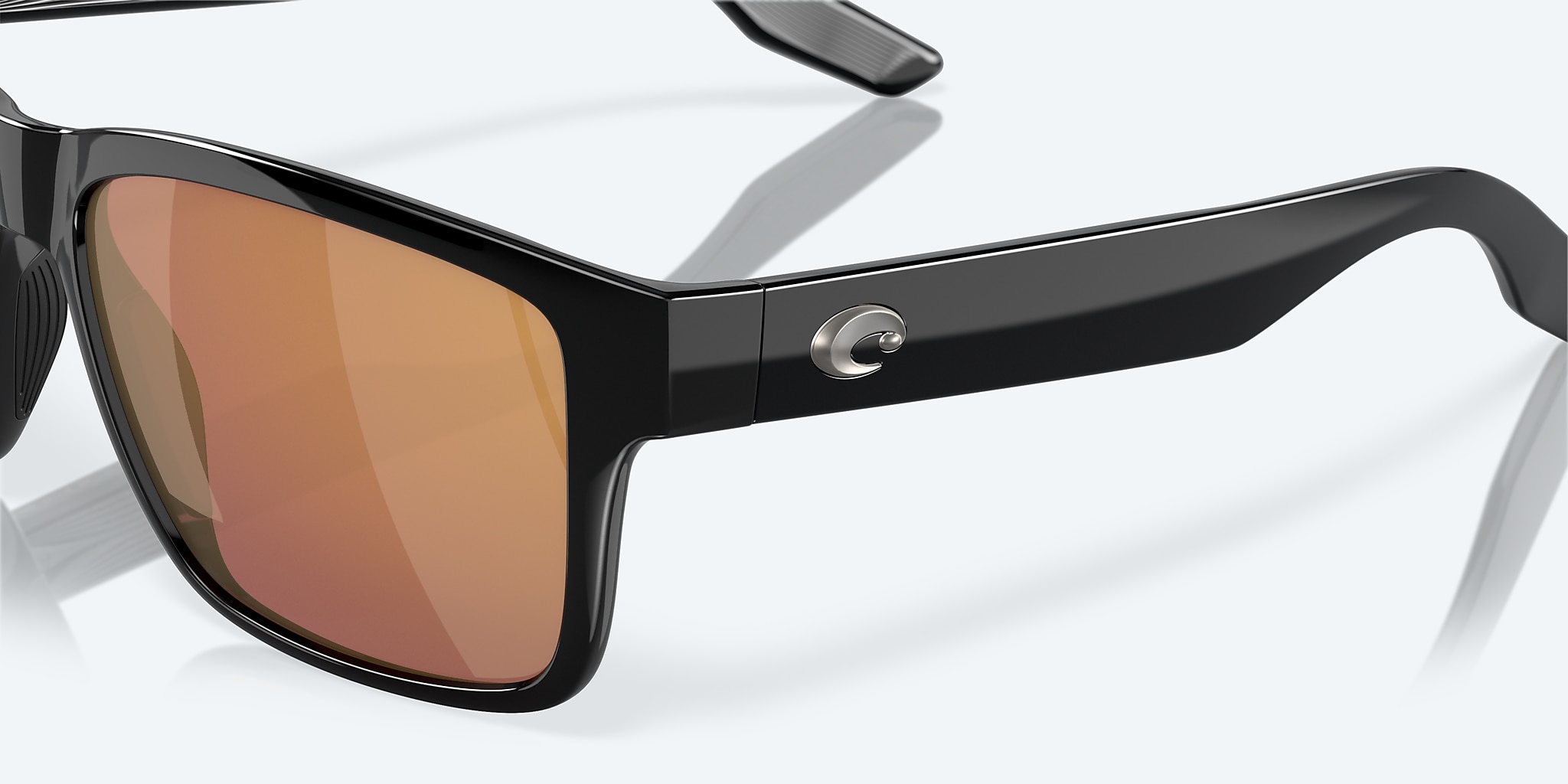 Sunglasses Costa Paunch XL XXL (59-18) with Gold Mirror lens and Black frame Image 6 of 7 Sunglasses Costa Paunch XL XXL (59-18) with Gold Mirror lens and Black frame Image 6 of 7