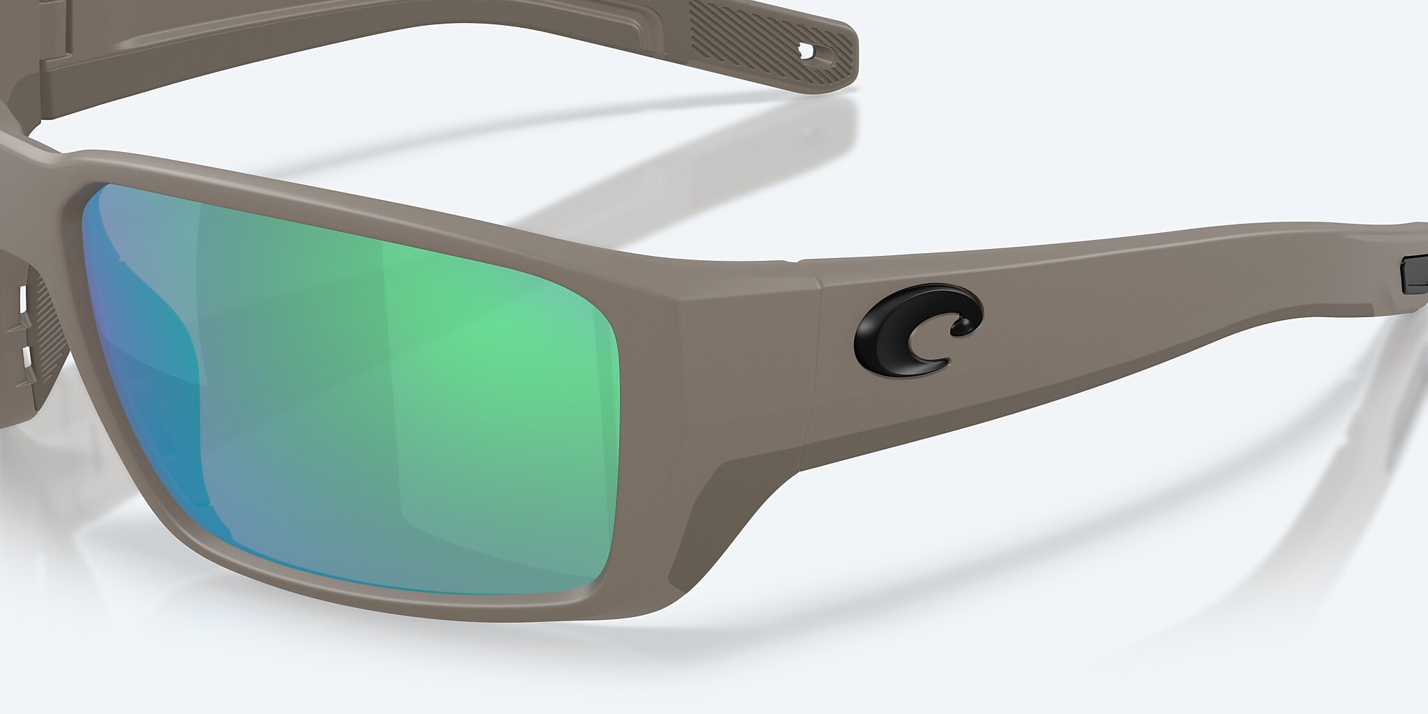 Sunglasses Costa Fantail PRO L (60-15) with Green Mirror lens and Olive Shale frame Image 6 of 8