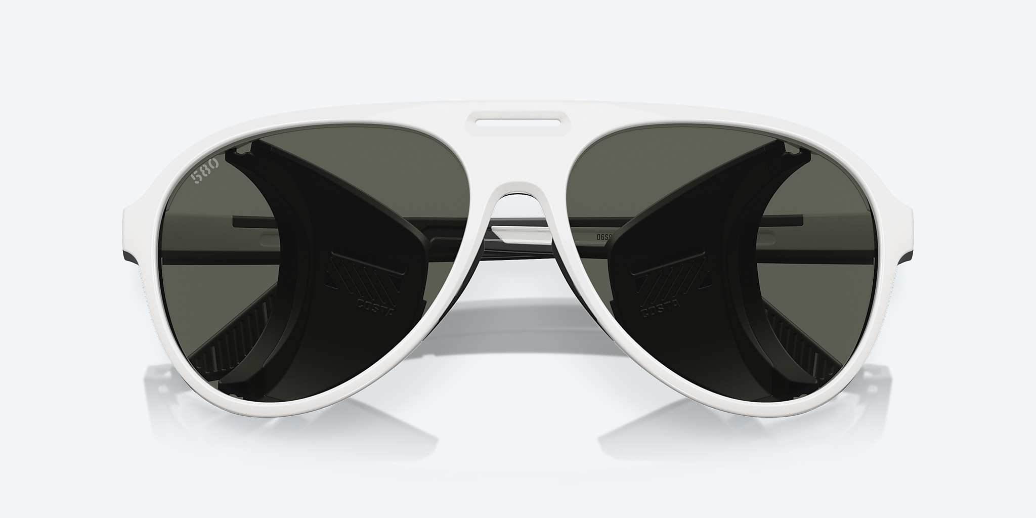 Sunglasses Costa Grand Catalina XL (59-15) with Gray lens and Hull White frame Image 5 of 8 Sunglasses Costa Grand Catalina XL (59-15) with Gray lens and Hull White frame Image 5 of 8