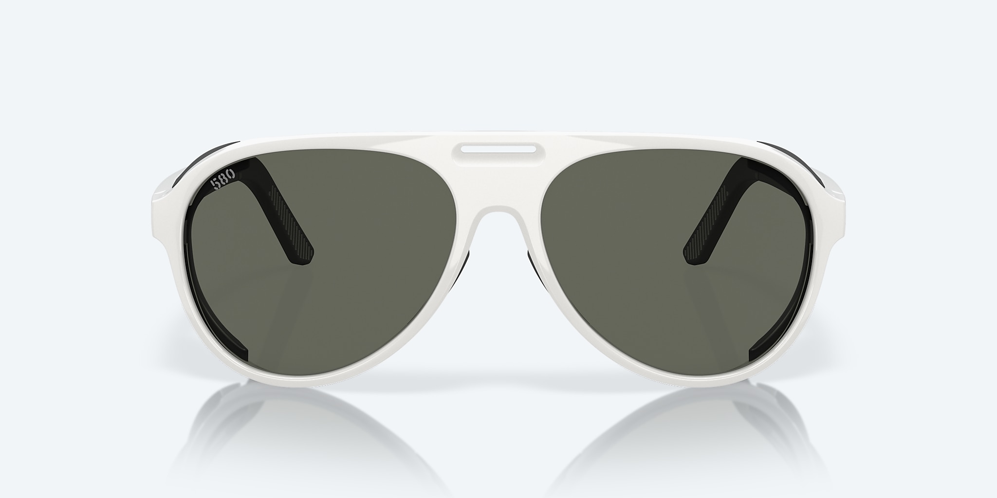 Sunglasses Costa Grand Catalina XL (59-15) with Gray lens and Hull White frame Image 2 of 8 Sunglasses Costa Grand Catalina XL (59-15) with Gray lens and Hull White frame Image 2 of 8
