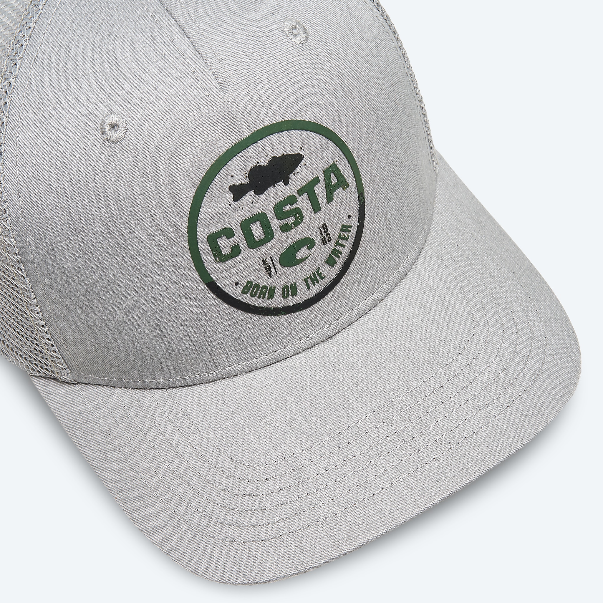 Accessories Bass Gray Costa Insignia Trucker Image 3 of 3 Accessories Bass Gray Costa Insignia Trucker Image 3 of 3