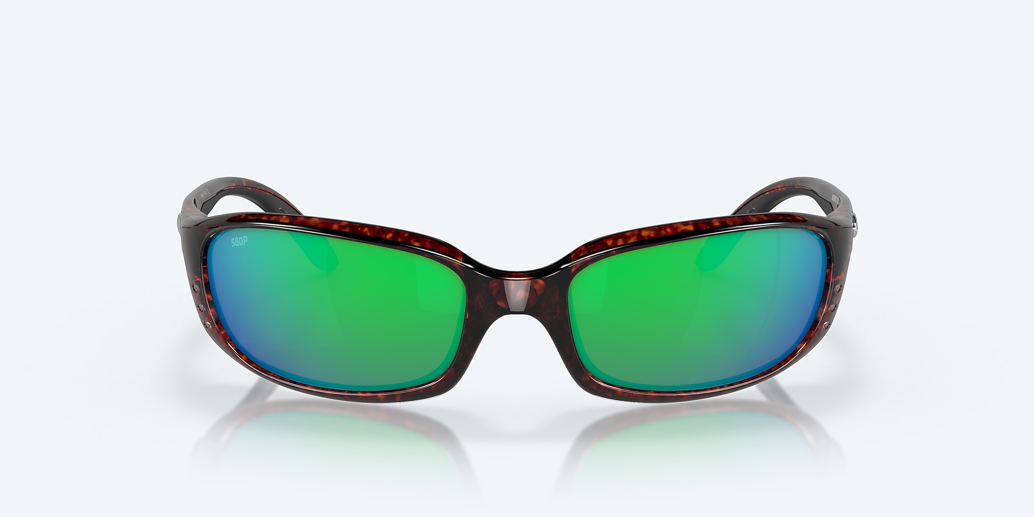 Lunettes de soleil Costa Brine S (59-18) avec Effet miroir Vert verre et Écaille monture Image 2 de 7 Lunettes de soleil Costa Brine S (59-18) avec Effet miroir Vert verre et Écaille monture Image 2 de 7