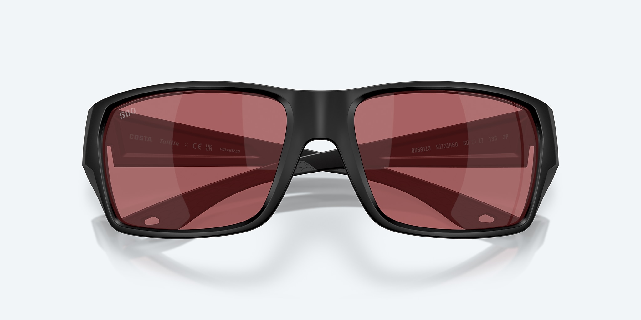 Sunglasses Costa Tailfin M (60-17) with Rose lens and Matte Black frame Image 5 of 7 Sunglasses Costa Tailfin M (60-17) with Rose lens and Matte Black frame Image 5 of 7