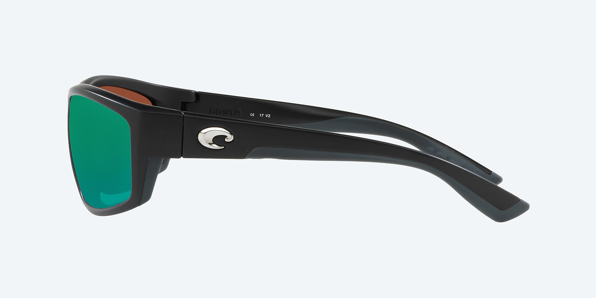 Sunglasses Costa Saltbreak L (65-12) with Green Mirror lens and Matte Black frame Image 3 of 4