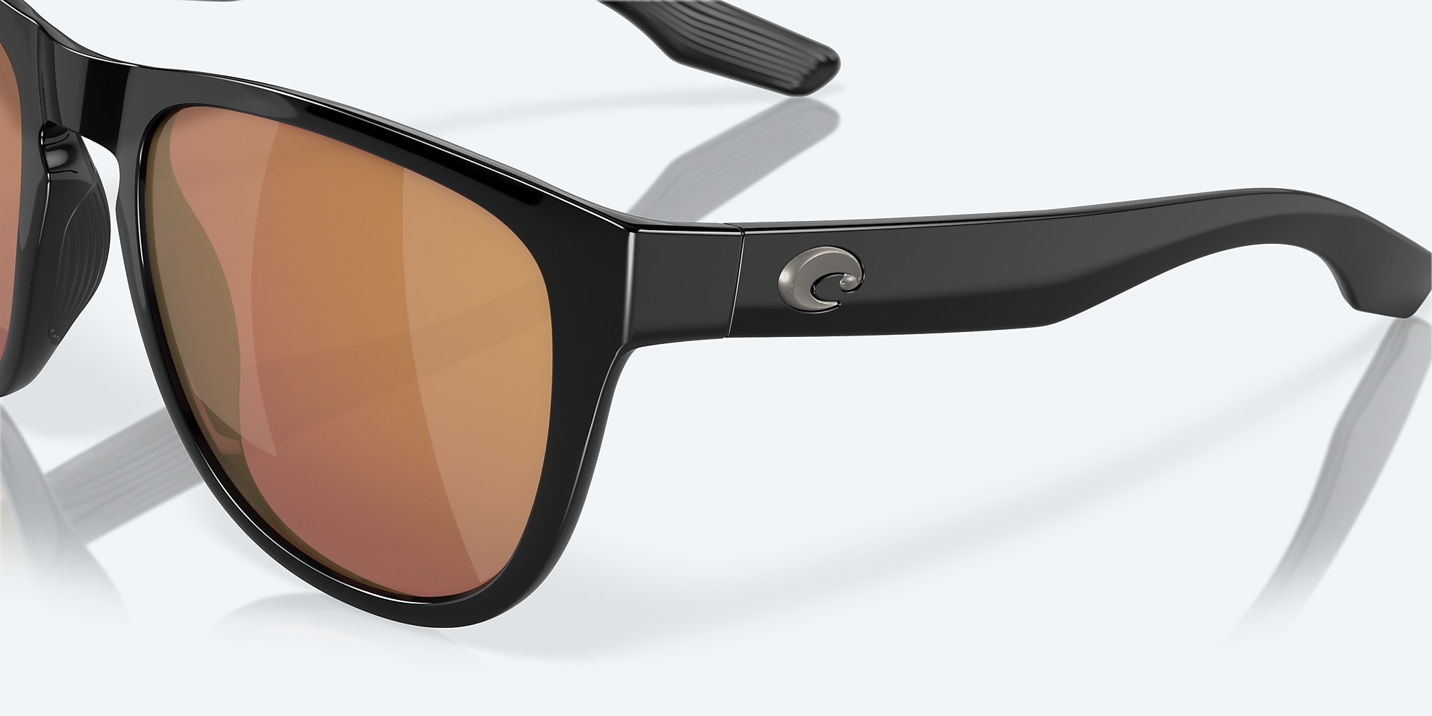 Sunglasses Costa Irie XL (55-20) with Gold Mirror lens and Black frame Image 6 of 7 Sunglasses Costa Irie XL (55-20) with Gold Mirror lens and Black frame Image 6 of 7