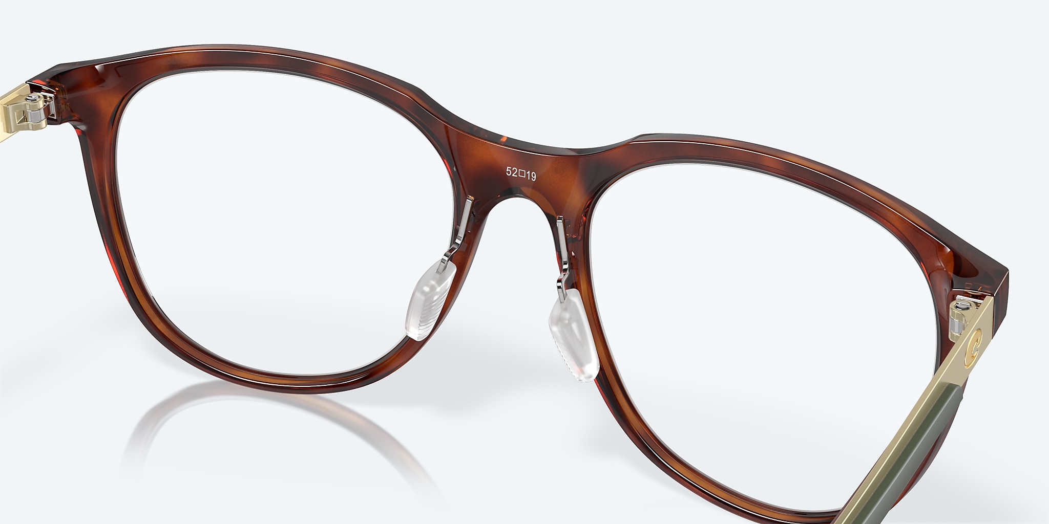 Eyeglasses Costa Pacific Rise 420 L (52-19) with DEMO LENS lens and Tortoise frame Image 7 of 7 Eyeglasses Costa Pacific Rise 420 L (52-19) with DEMO LENS lens and Tortoise frame Image 7 of 7