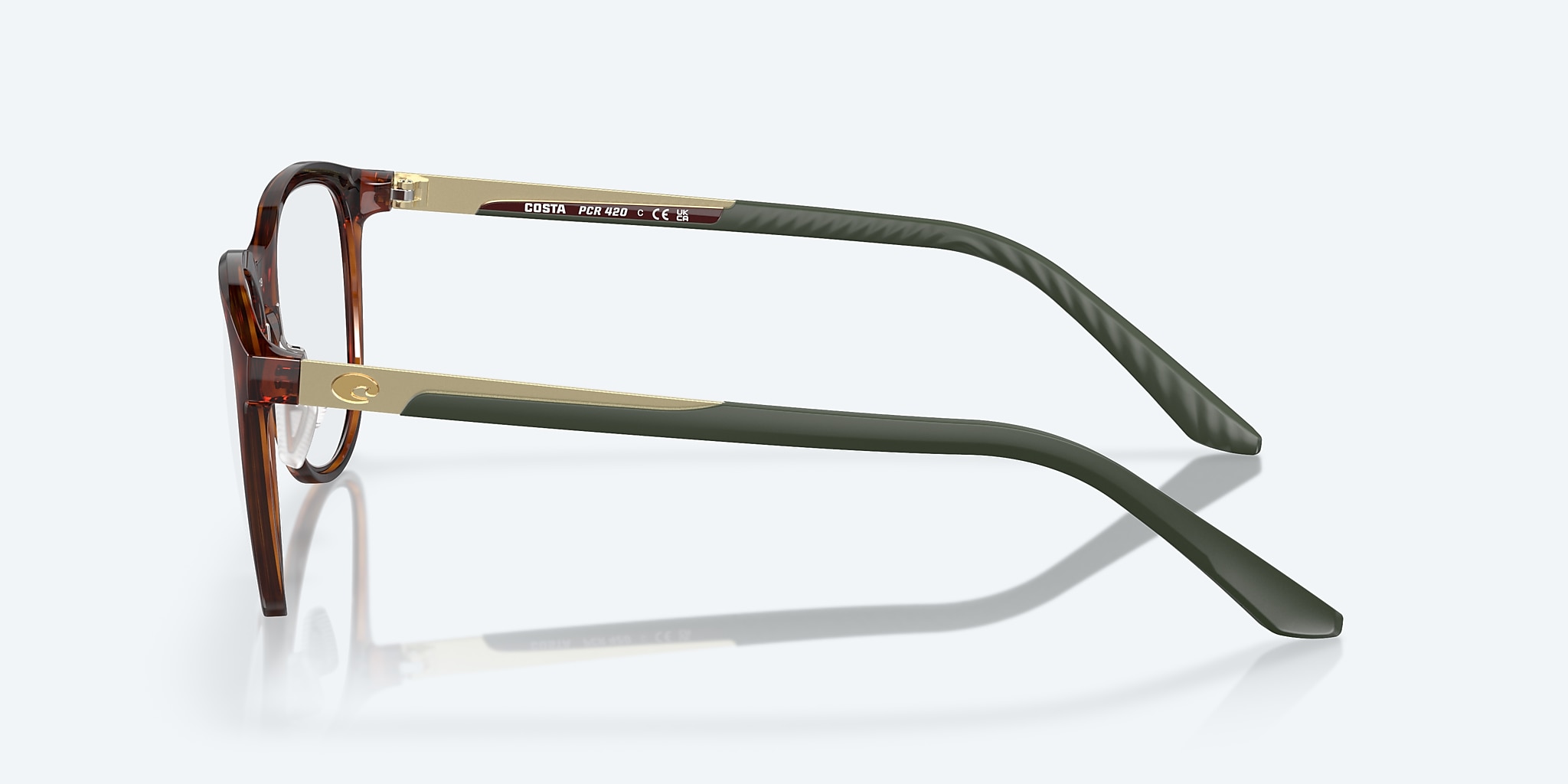 Eyeglasses Costa Pacific Rise 420 L (52-19) with DEMO LENS lens and Tortoise frame Image 3 of 7 Eyeglasses Costa Pacific Rise 420 L (52-19) with DEMO LENS lens and Tortoise frame Image 3 of 7