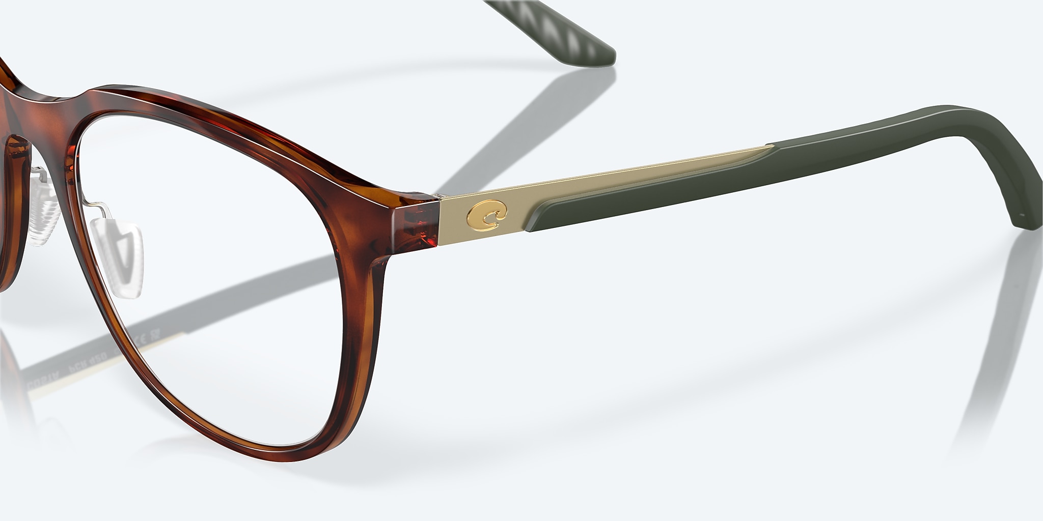 Eyeglasses Costa Pacific Rise 420 L (52-19) with DEMO LENS lens and Tortoise frame Image 6 of 7 Eyeglasses Costa Pacific Rise 420 L (52-19) with DEMO LENS lens and Tortoise frame Image 6 of 7