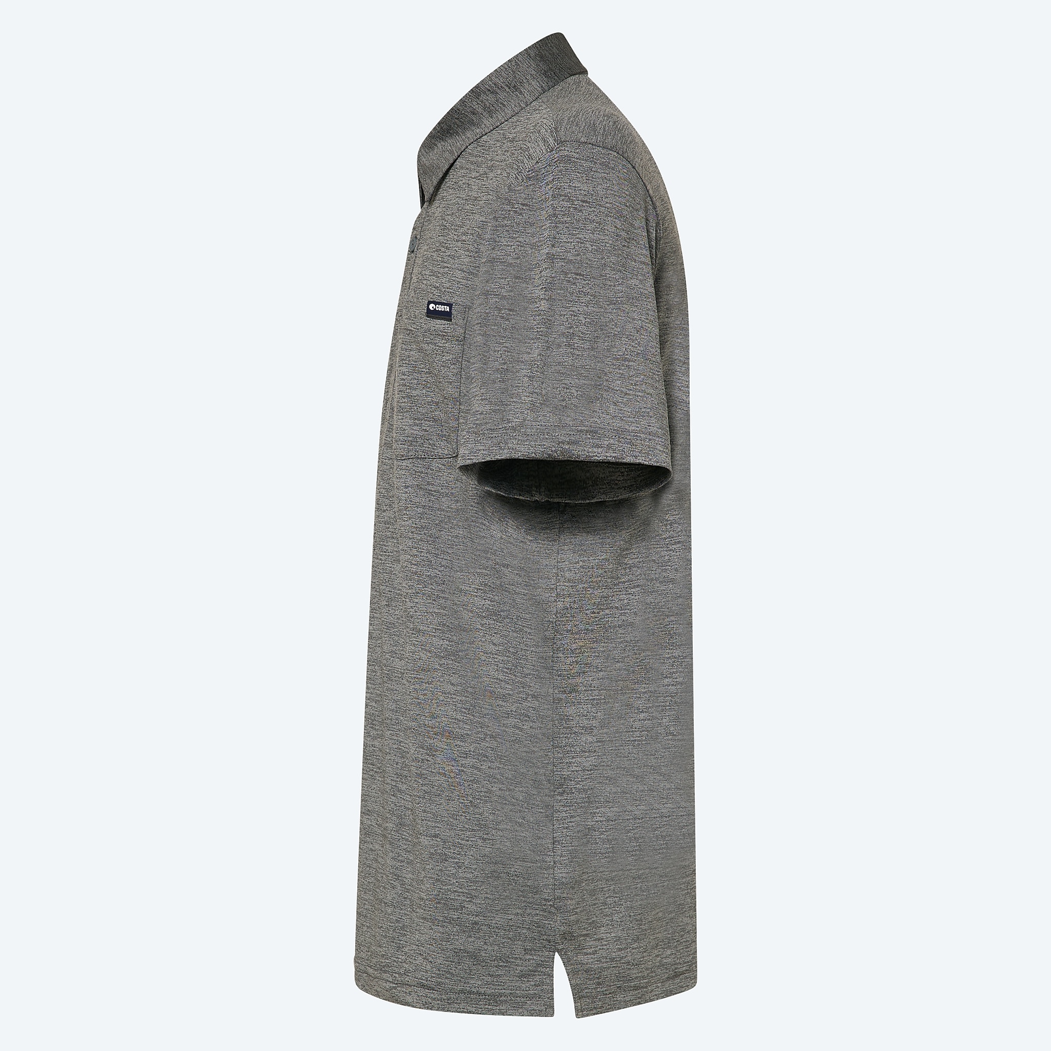 Apparel Shark Gray Heather Costa SS Voyager Polo Image 3 of 4 Apparel Shark Gray Heather Costa SS Voyager Polo Image 3 of 4