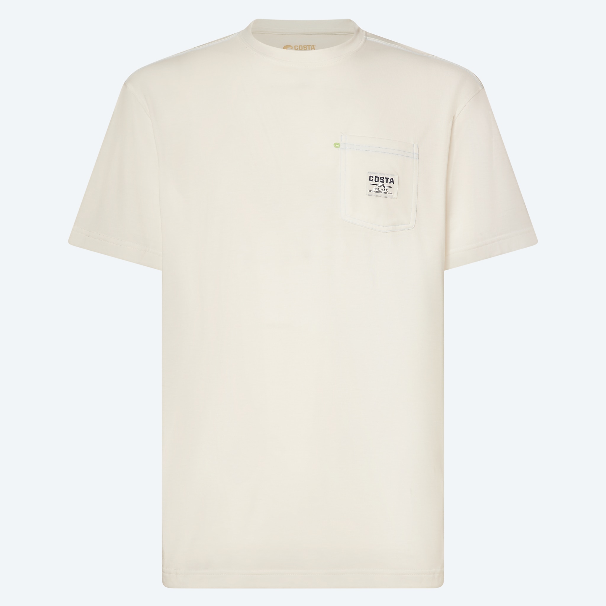 Apparel Snow White Costa Del Mar Pocket Tee SS Image 1 of 4 Apparel Snow White Costa Del Mar Pocket Tee SS Image 1 of 4