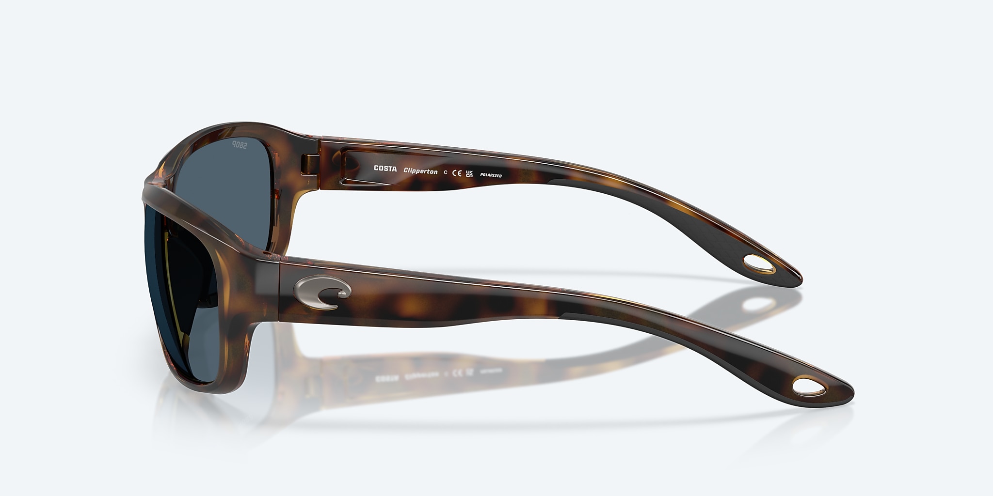 Sunglasses Costa Clipperton M (58-18) with Gray lens and Tortoise frame Image 3 of 7 Sunglasses Costa Clipperton M (58-18) with Gray lens and Tortoise frame Image 3 of 7