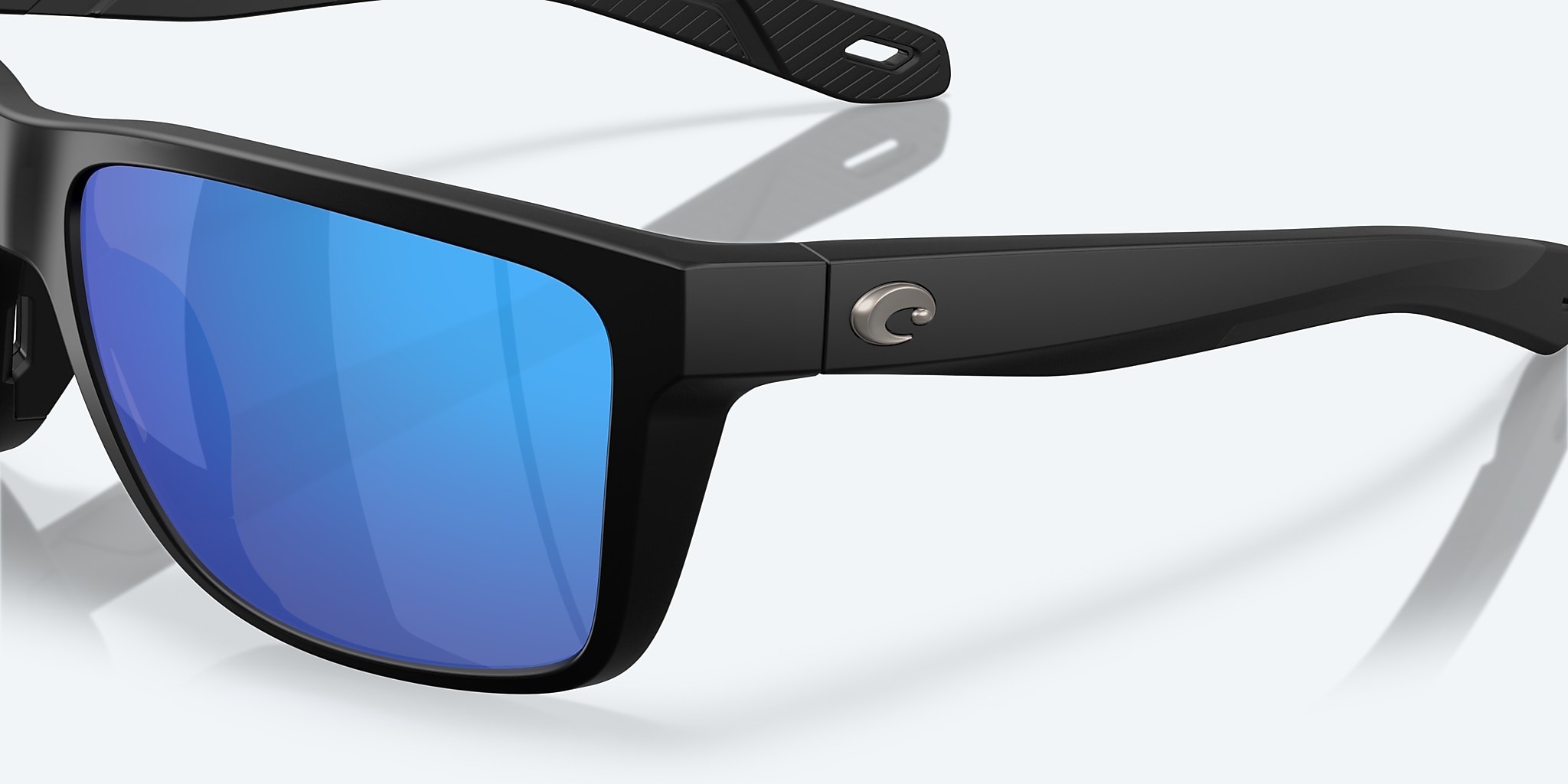 Sunglasses Costa Broadbill II L (58-15) with Blue Mirror lens and Matte Black frame Image 6 of 7 Sunglasses Costa Broadbill II L (58-15) with Blue Mirror lens and Matte Black frame Image 6 of 7