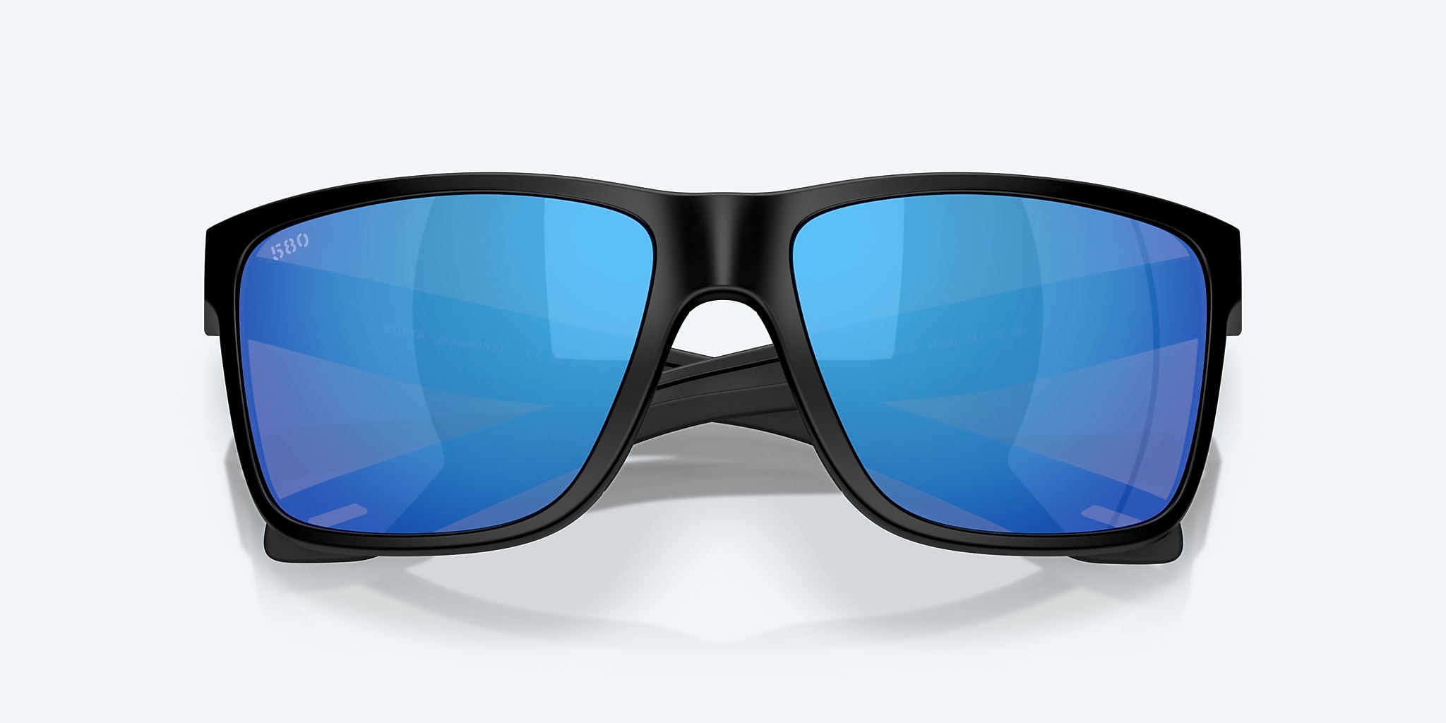 Sunglasses Costa Broadbill II L (58-15) with Blue Mirror lens and Matte Black frame Image 5 of 7 Sunglasses Costa Broadbill II L (58-15) with Blue Mirror lens and Matte Black frame Image 5 of 7