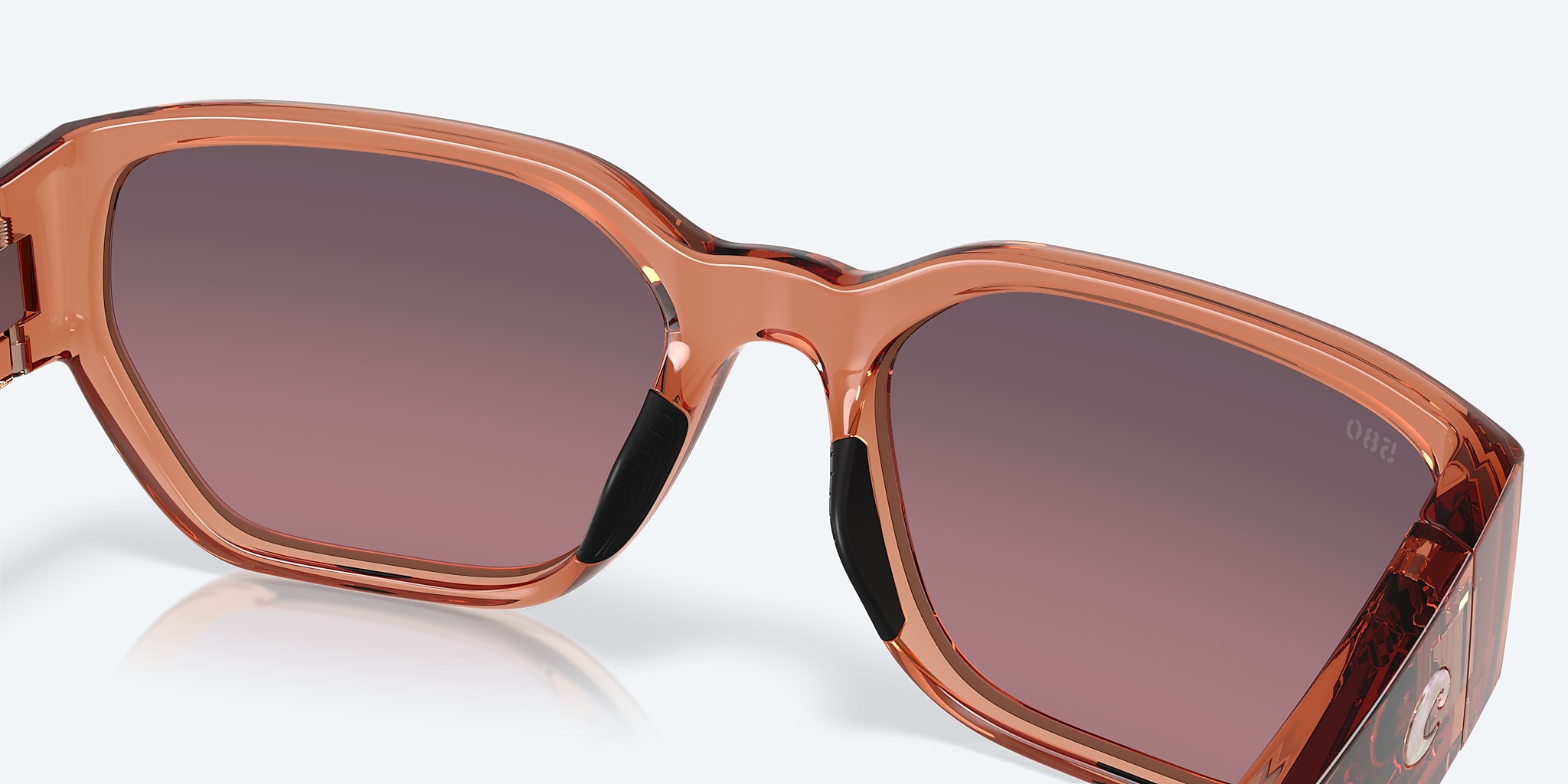 Sunglasses Costa Clemente XL (58-19) with Rose Gradient lens and Translucent Pink Sands frame Image 7 of 7 Sunglasses Costa Clemente XL (58-19) with Rose Gradient lens and Translucent Pink Sands frame Image 7 of 7