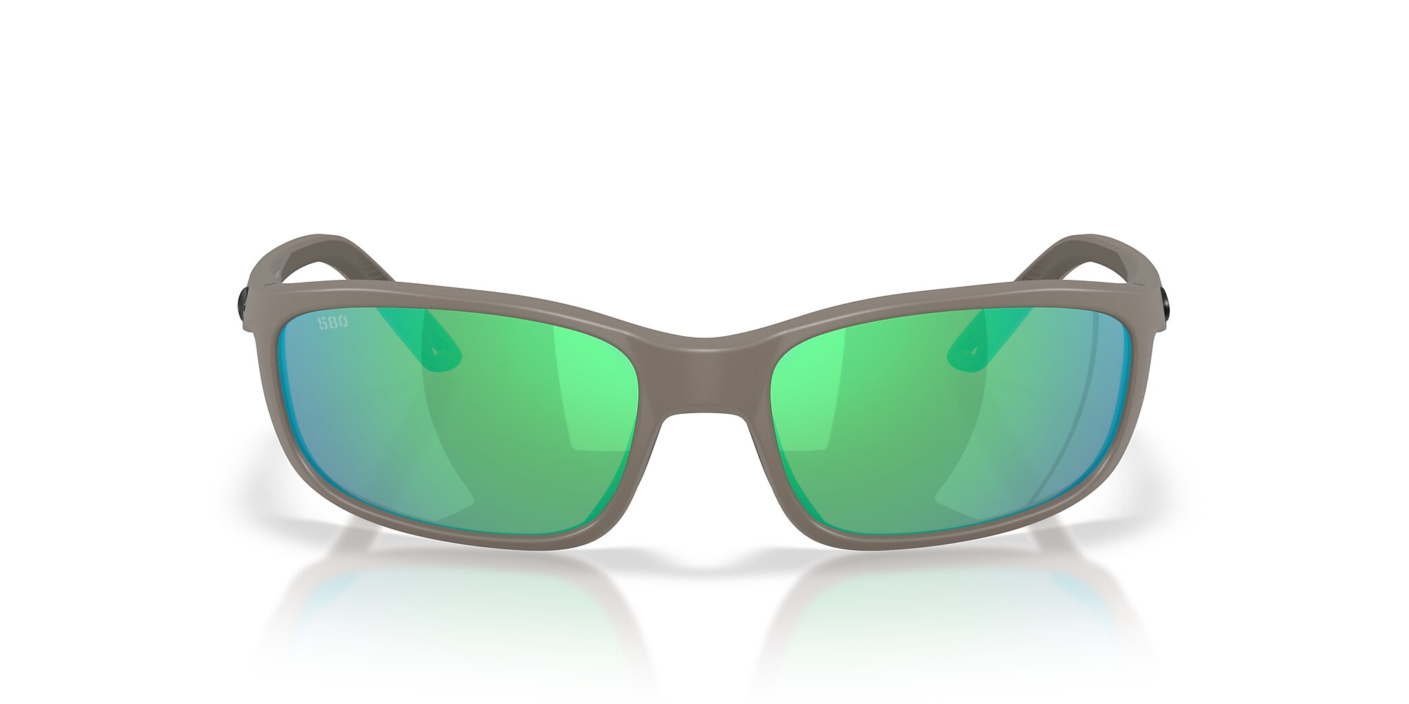 Costa Brine II M (59-17) with Green Mirror lenses and Olive Shale