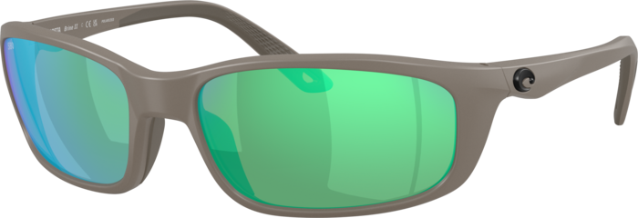 Costa Del Mar Polarized Sunglasses, Cdm Brine 59 In Black Matte,green