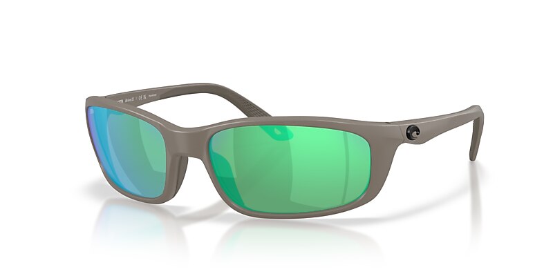 Costa Brine II M (59-17) with Green Mirror lenses and Olive Shale