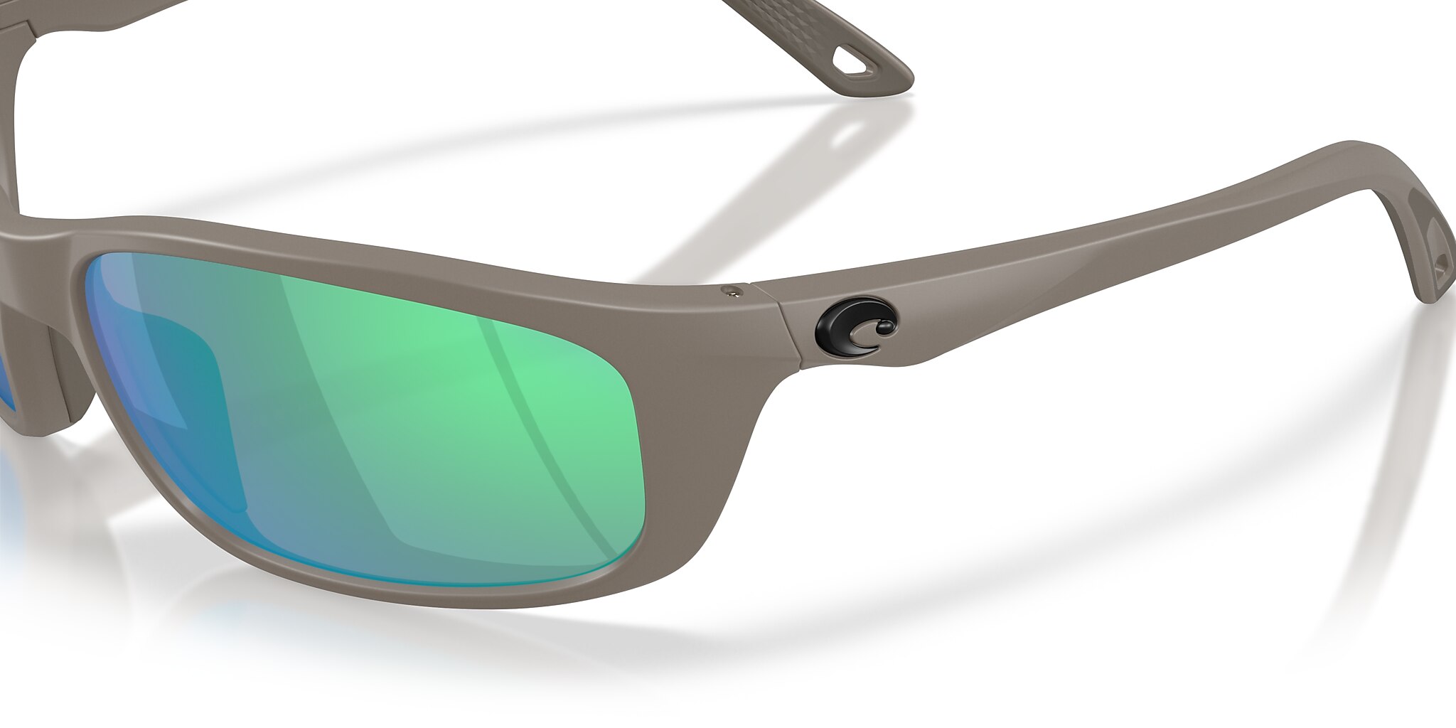 Costa Brine II M (59-17) with Green Mirror lenses and Olive Shale