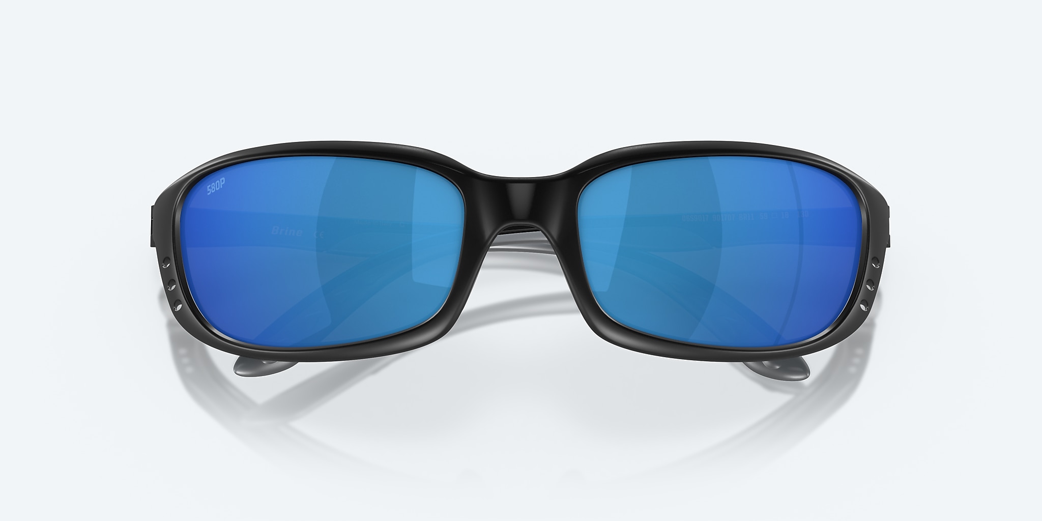 Lunettes de soleil Costa Brine S (59-18) avec Effet miroir Bleu verre et Noir mat monture Image 5 de 7 Lunettes de soleil Costa Brine S (59-18) avec Effet miroir Bleu verre et Noir mat monture Image 5 de 7