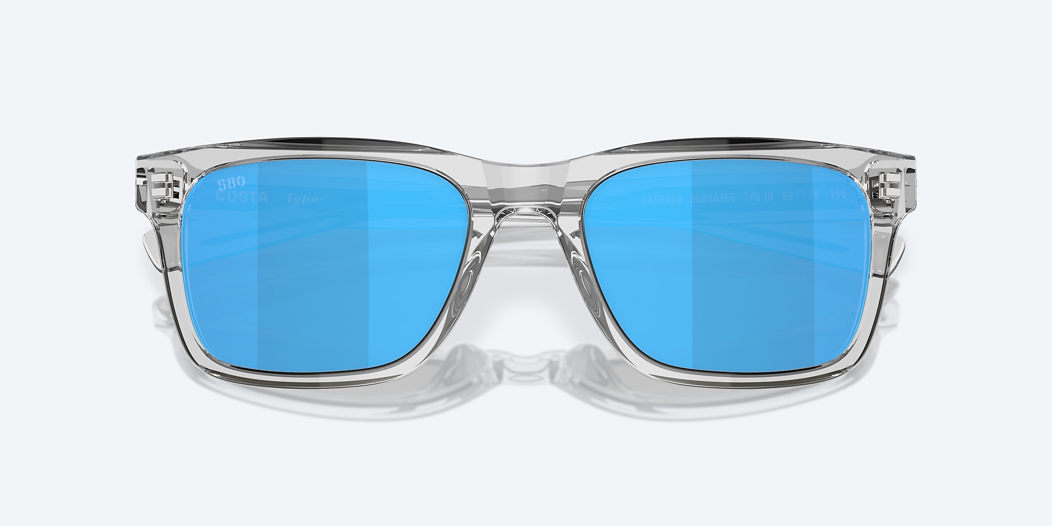 Lunettes de soleil Costa Tybee M (55-19) avec Effet miroir bleu verre et Cristal gris clair brillant monture Image 5 de 7 Lunettes de soleil Costa Tybee M (55-19) avec Effet miroir bleu verre et Cristal gris clair brillant monture Image 5 de 7