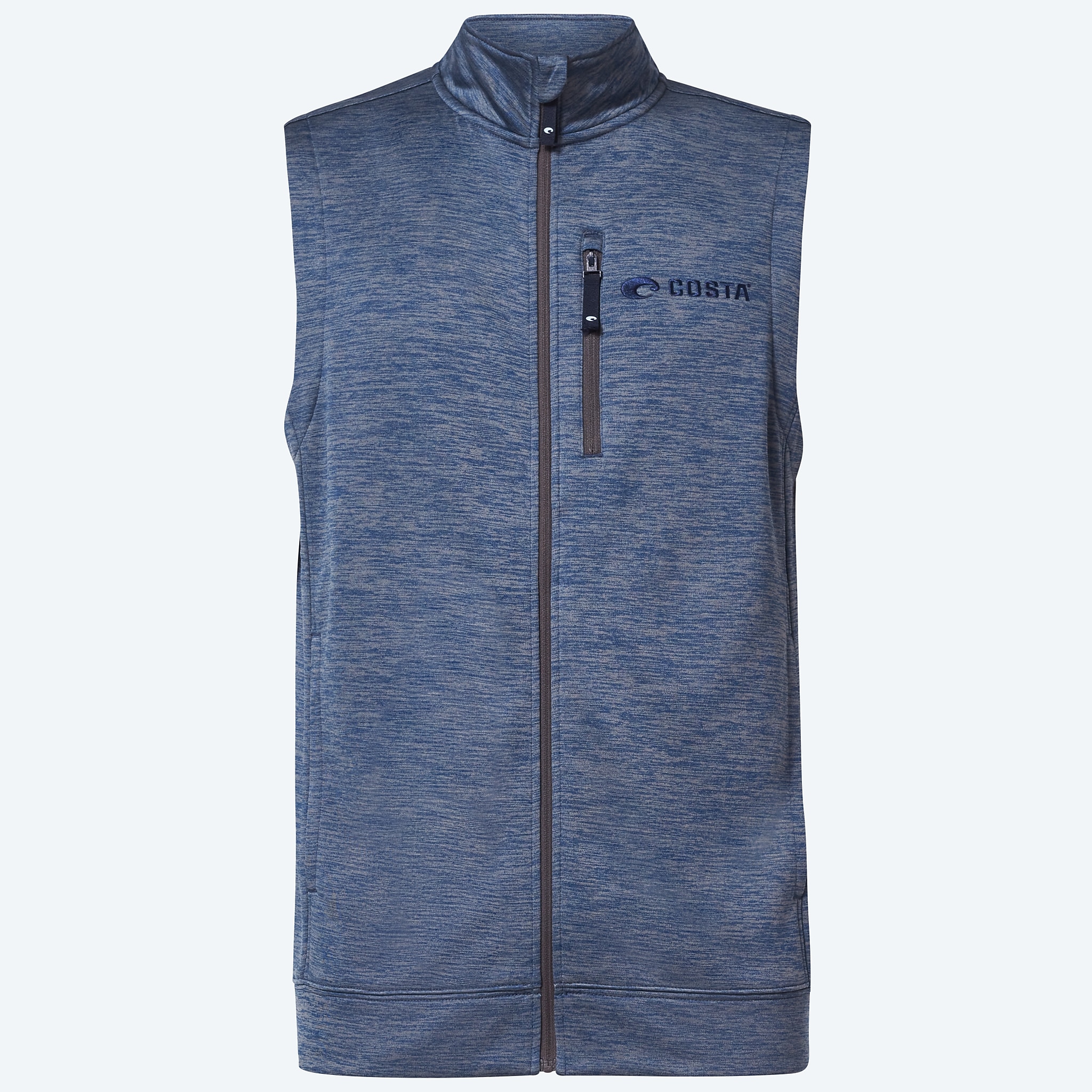 Apparel Navy Blue Heather Costa Harbor Full Zip Fleece Vest Image 1 of 2 Apparel Navy Blue Heather Costa Harbor Full Zip Fleece Vest Image 1 of 2