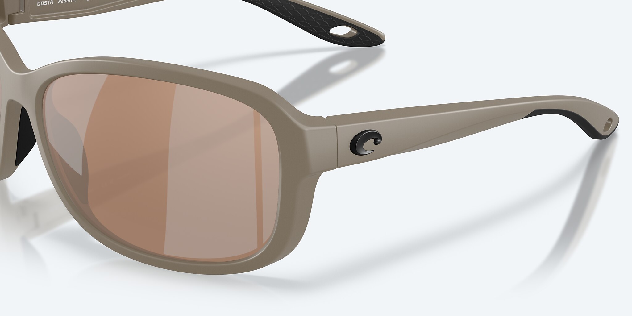 Sunglasses Costa Seadrift S (58-15) with Copper Silver Mirror lens and Matte Sand frame Image 6 of 7 Sunglasses Costa Seadrift S (58-15) with Copper Silver Mirror lens and Matte Sand frame Image 6 of 7