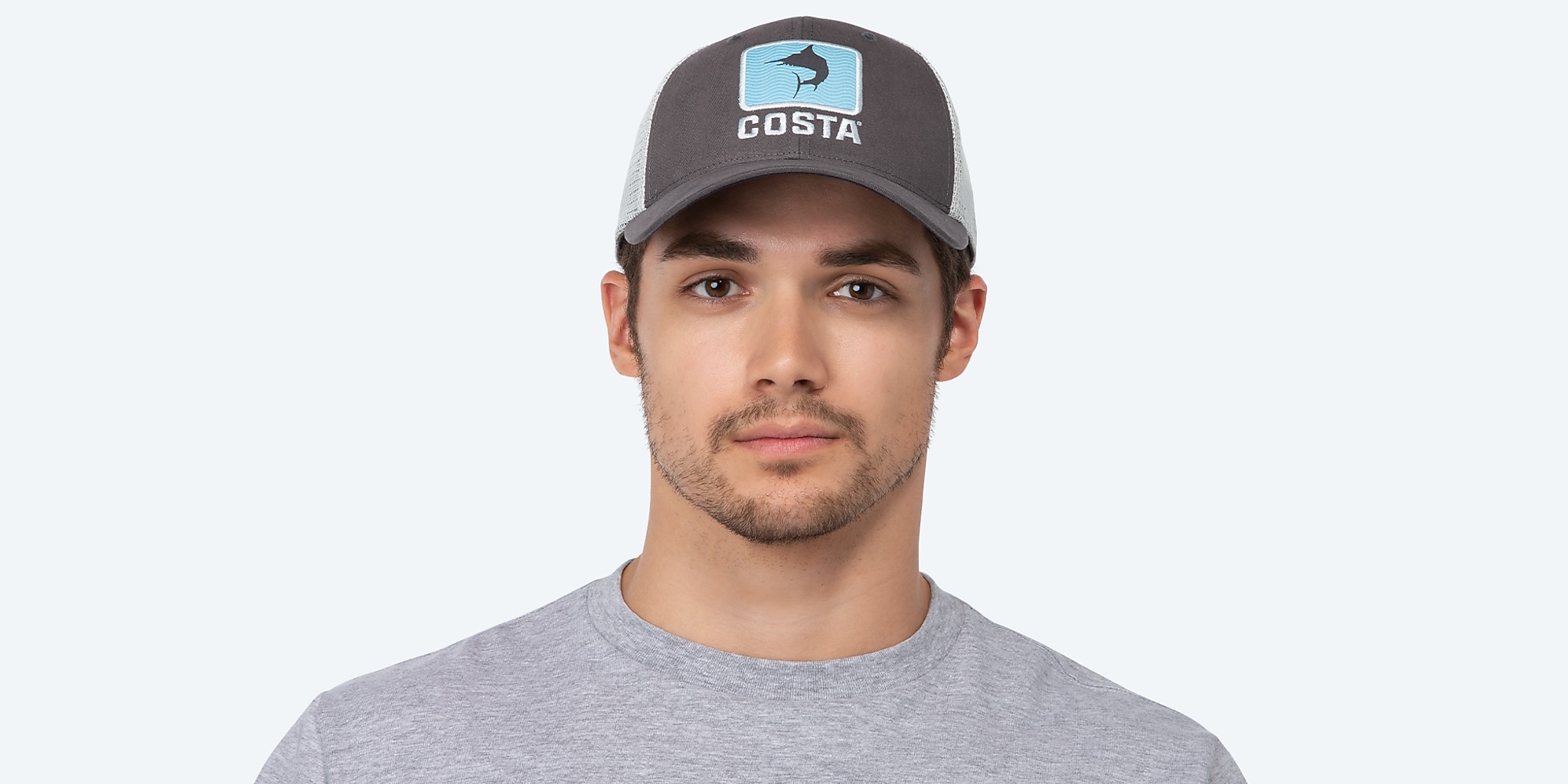 Accessories Charcoal Costa Marlin Waves Trucker Image 2 of 3 Accessories Charcoal Costa Marlin Waves Trucker Image 2 of 3