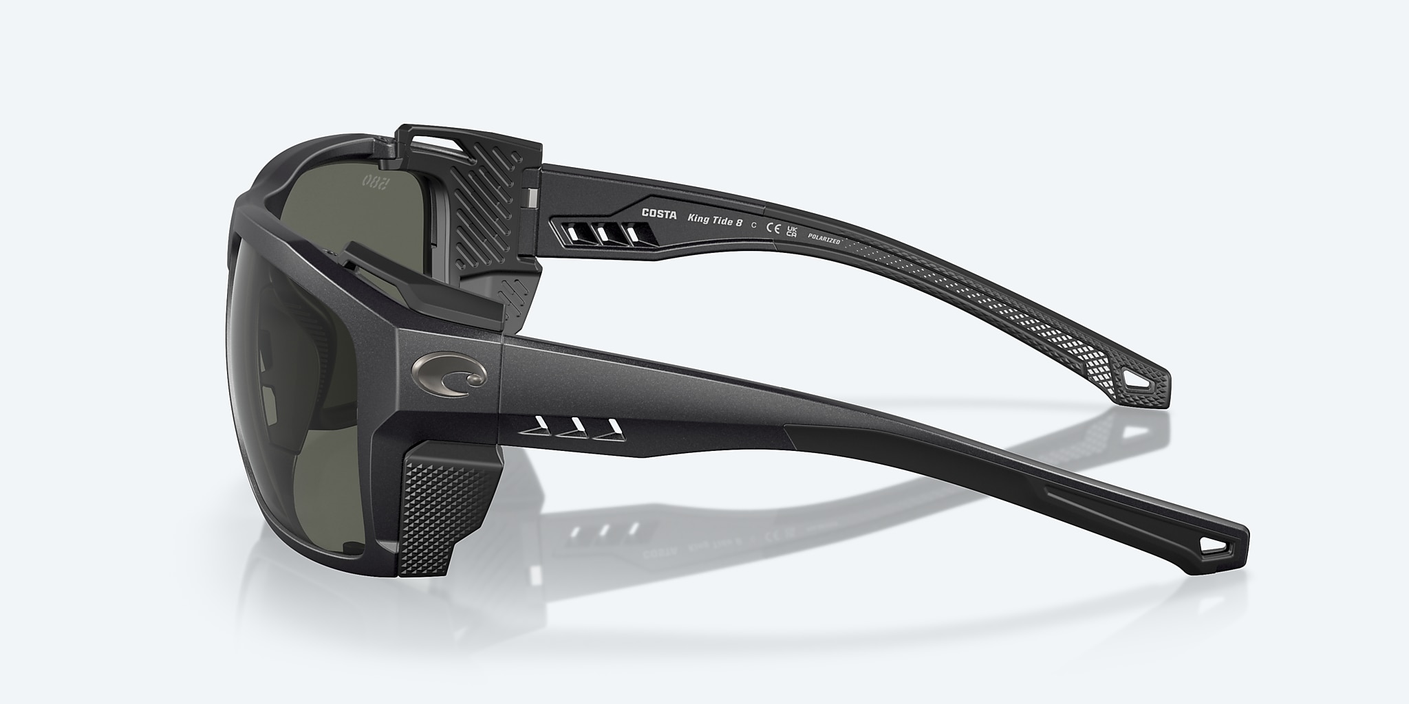 Sunglasses Costa King Tide 8 L (60-18) with Gray lens and Black Pearl frame Image 3 of 7 Sunglasses Costa King Tide 8 L (60-18) with Gray lens and Black Pearl frame Image 3 of 7