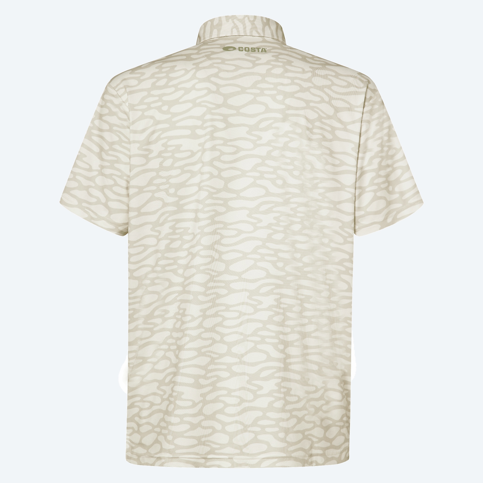 Apparel Water Print White Costa SS Voyager Polo Image 2 of 4 Apparel Water Print White Costa SS Voyager Polo Image 2 of 4