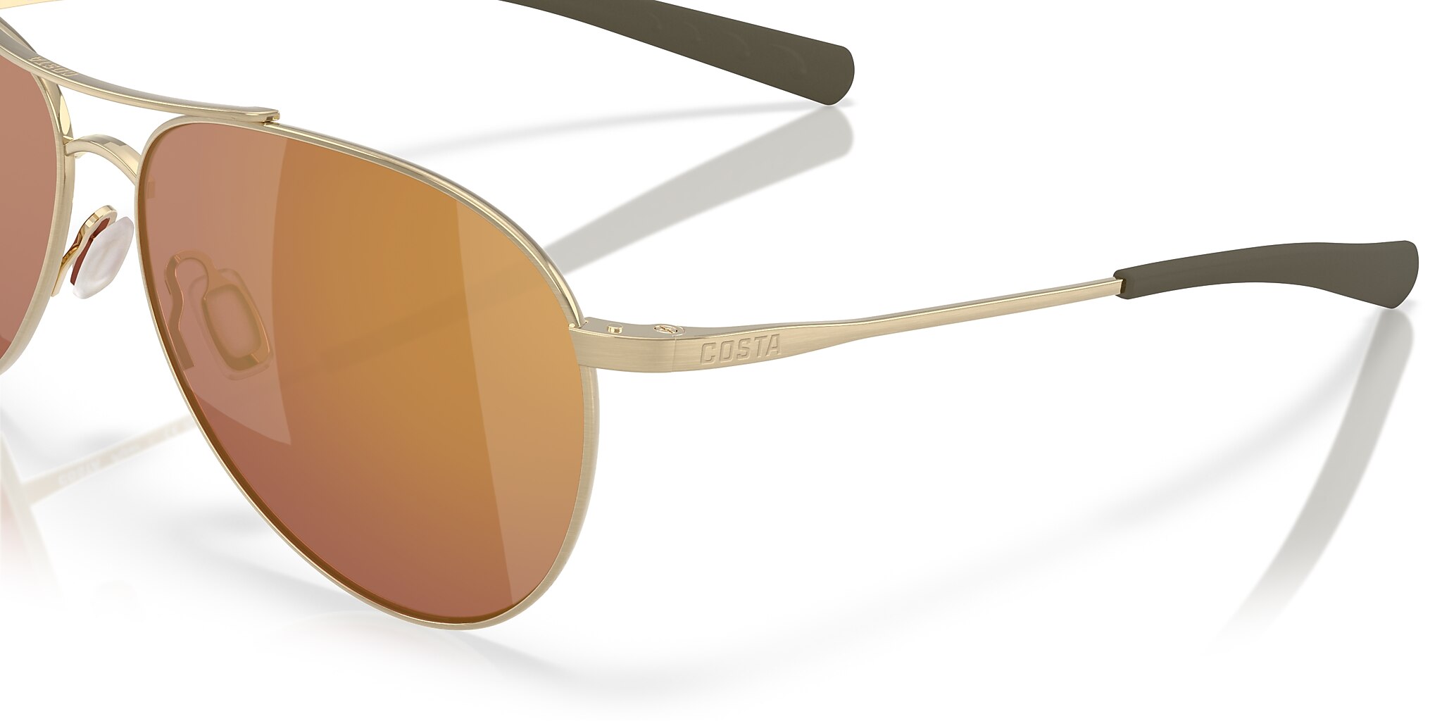 Costa Piper L (58-14) with Gold Mirror lenses and Brushed Gold