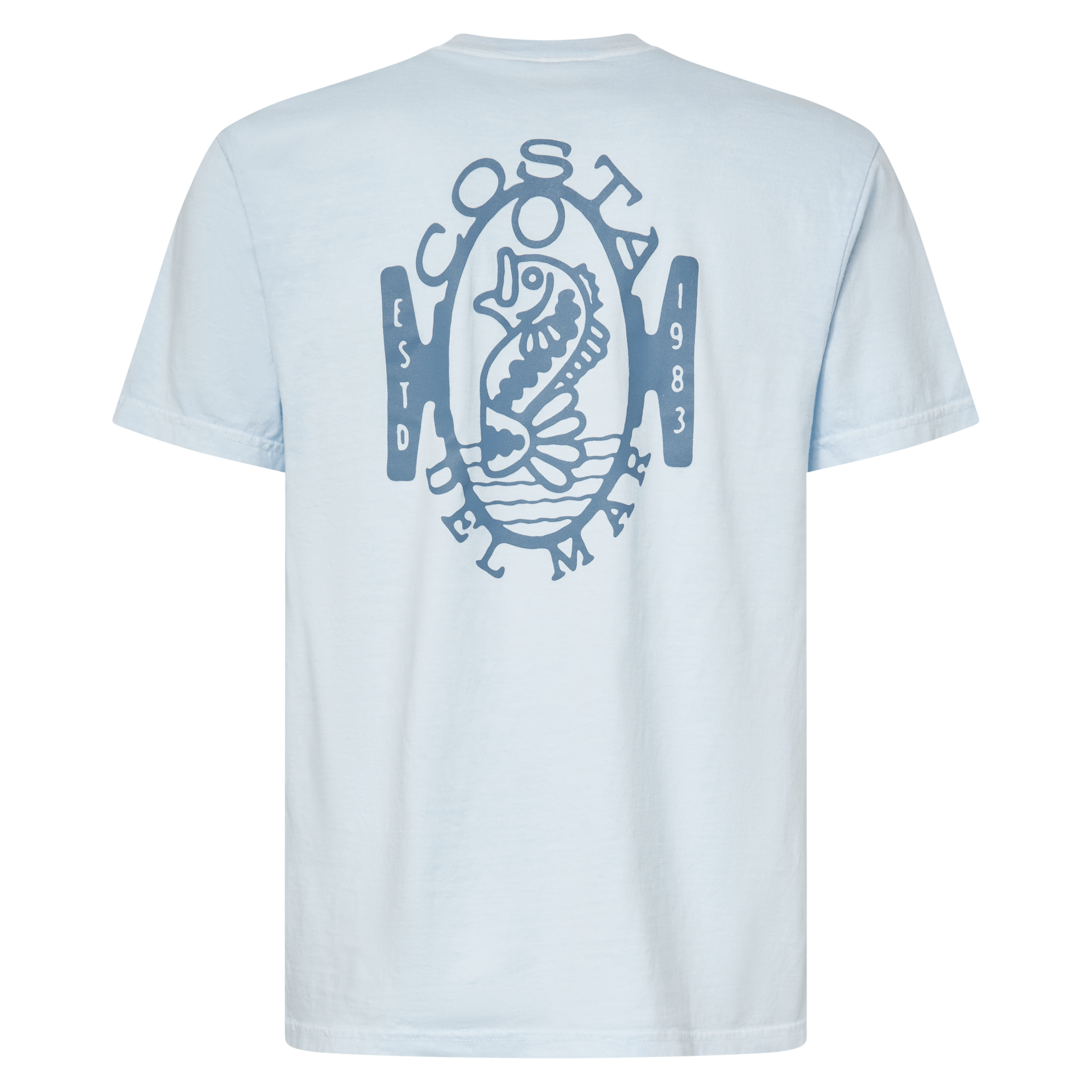 Costa Del Mar Men's Folk Bass T-Shirt, XXL, Arctic Blue