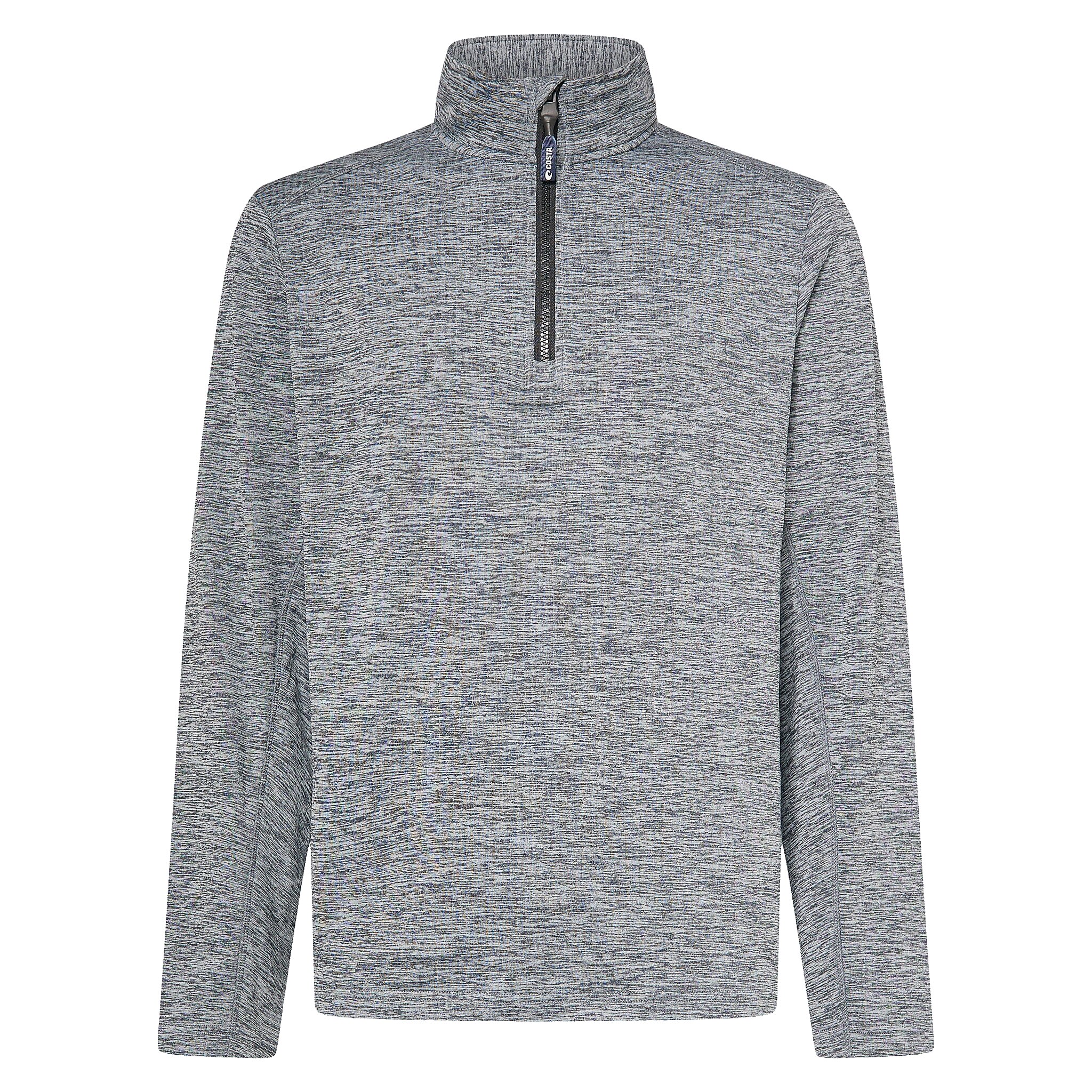 Black Heather Costa Off The Grid Quarter Zip | Costa Del Mar®